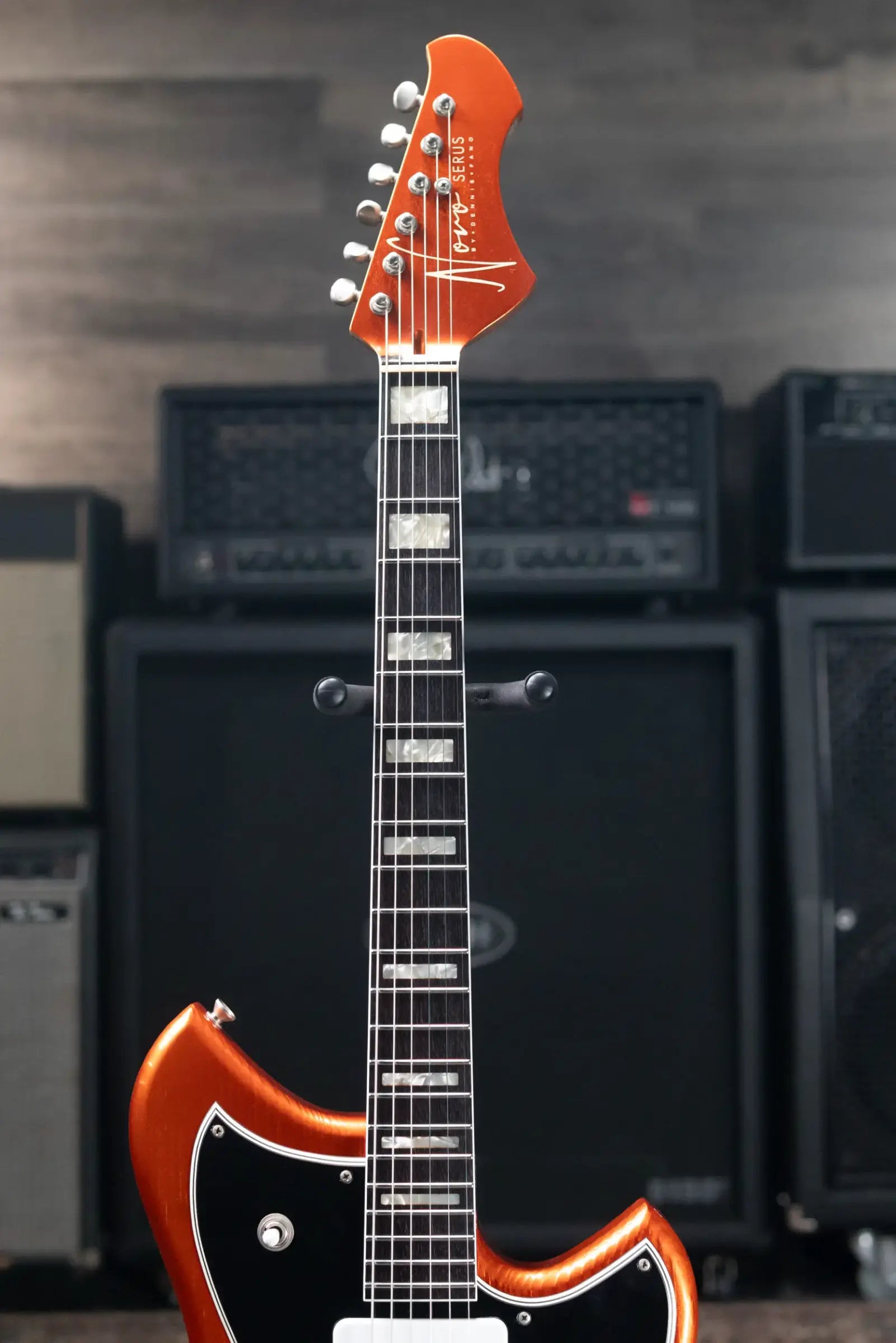 Novo Serus P2 Electric Guitar - Candy Apple Orange with Gig Bag