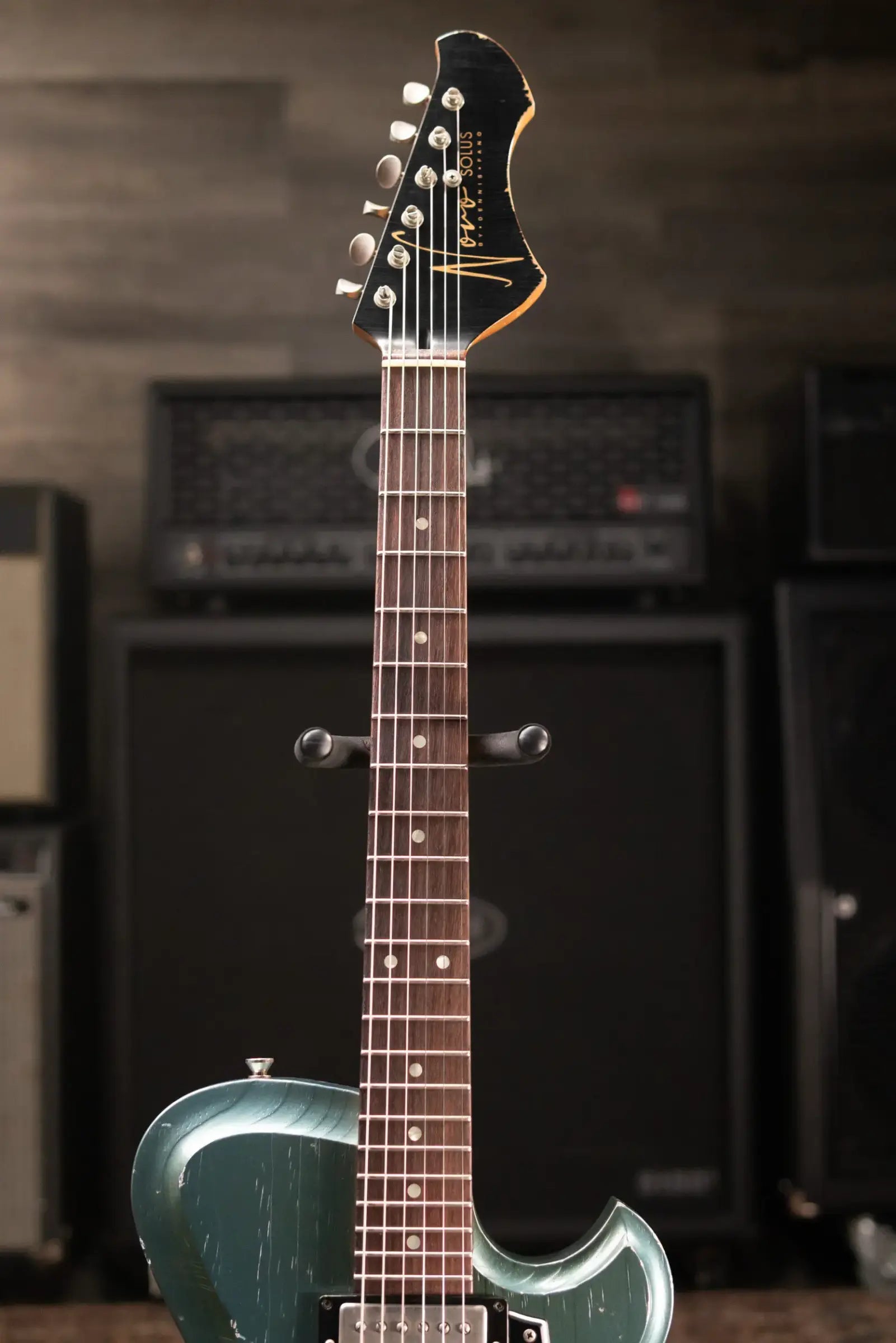 Novo Solus H2 Electric Guitar - Aged Pelham Blue with Case - Used