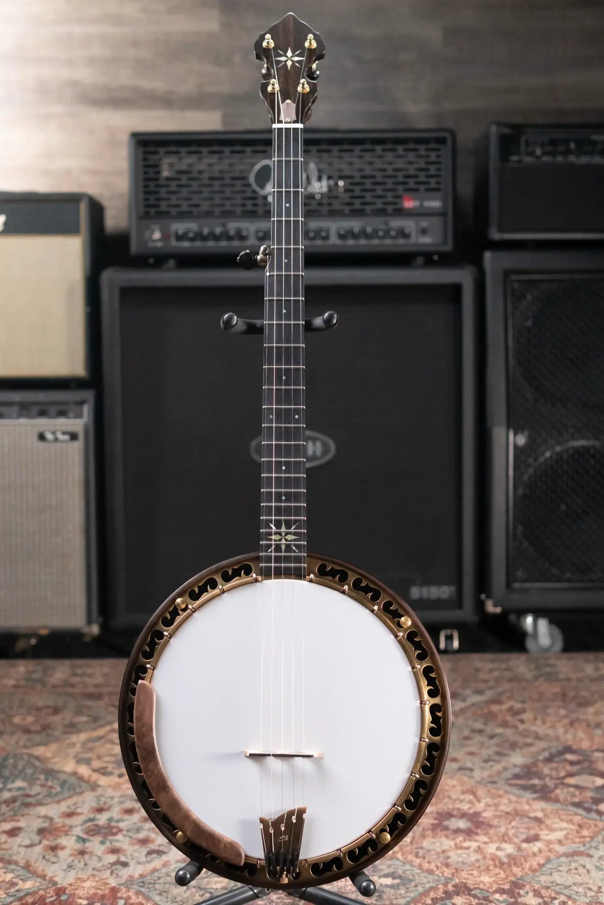OME Banjos Gold Hill Vintage Alpha 5-String Resonator Banjo with Hardshell Case