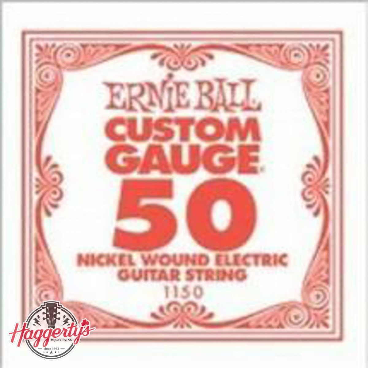 Ernie Ball P01150 .050 Nickel Wound Electric Guitar Strings 6 pack