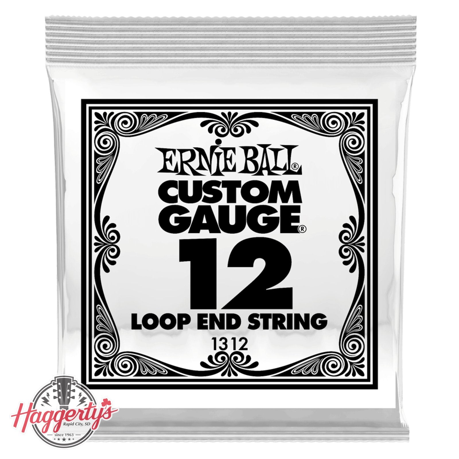 Ernie Ball .012 Loop End Stainless Steel Plain Banjo or Mandolin Guitar Strings 6 Pack (1312)