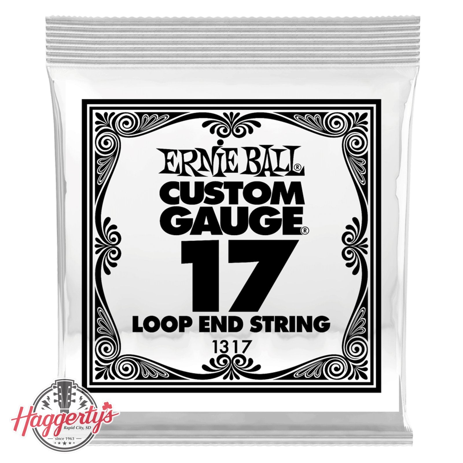 Ernie Ball P01317 Loop End String .017 Gauge (6 Pack)