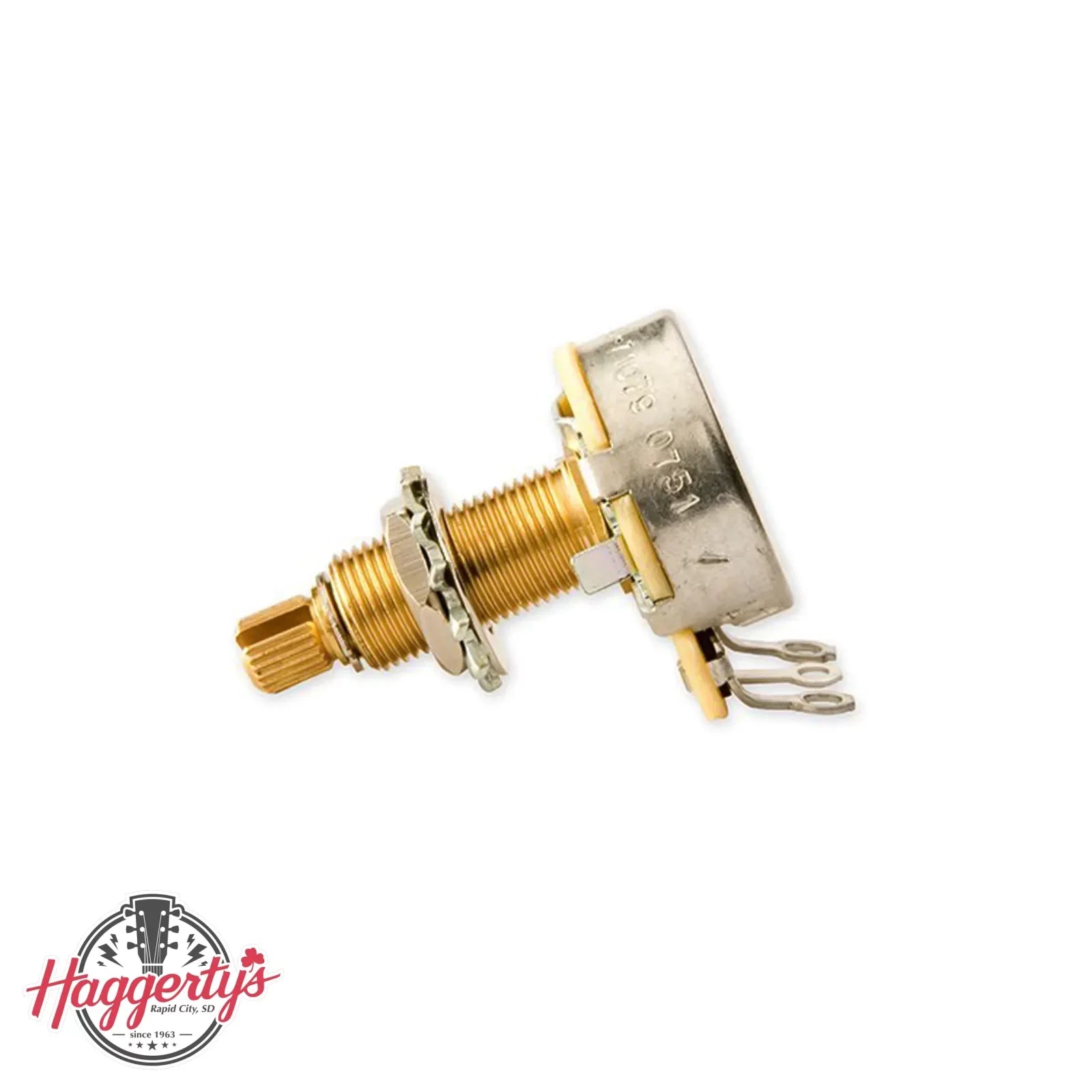 Gibson 500k Ohm Audio Taper Potentiometer - Push-Pull Short-Shaft
