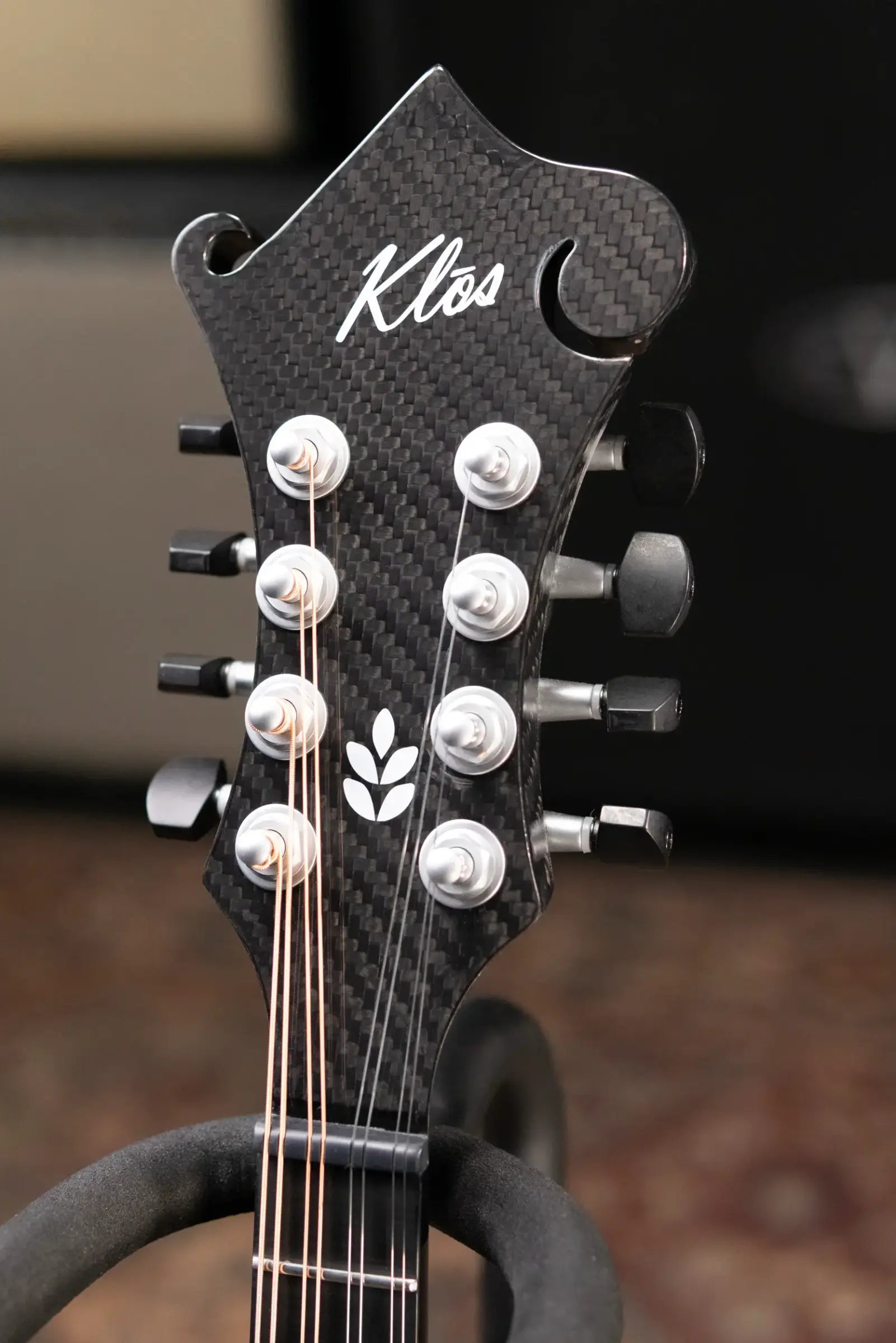 PRE-ORDER KLOS Full Carbon F-Style Mandolin Acoustic with Fiberglass Hardshell Case