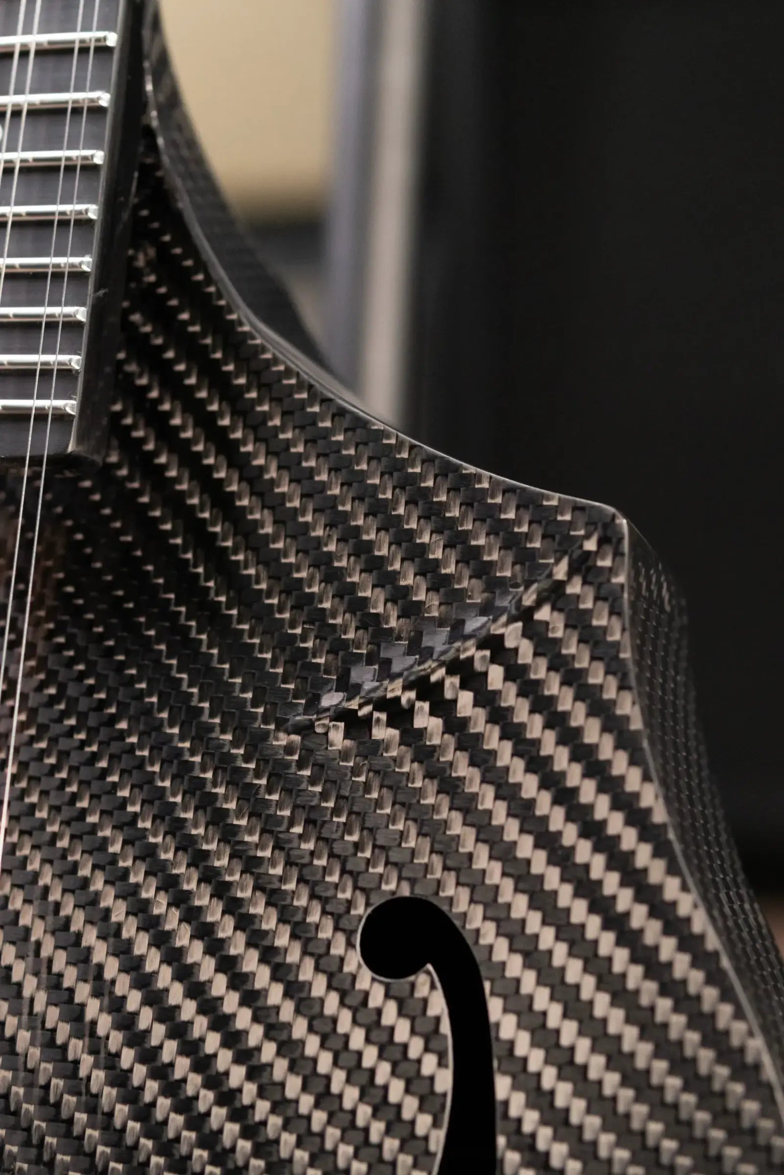 PRE-ORDER KLOS Full Carbon F-Style Mandolin Acoustic with Fiberglass Hardshell Case