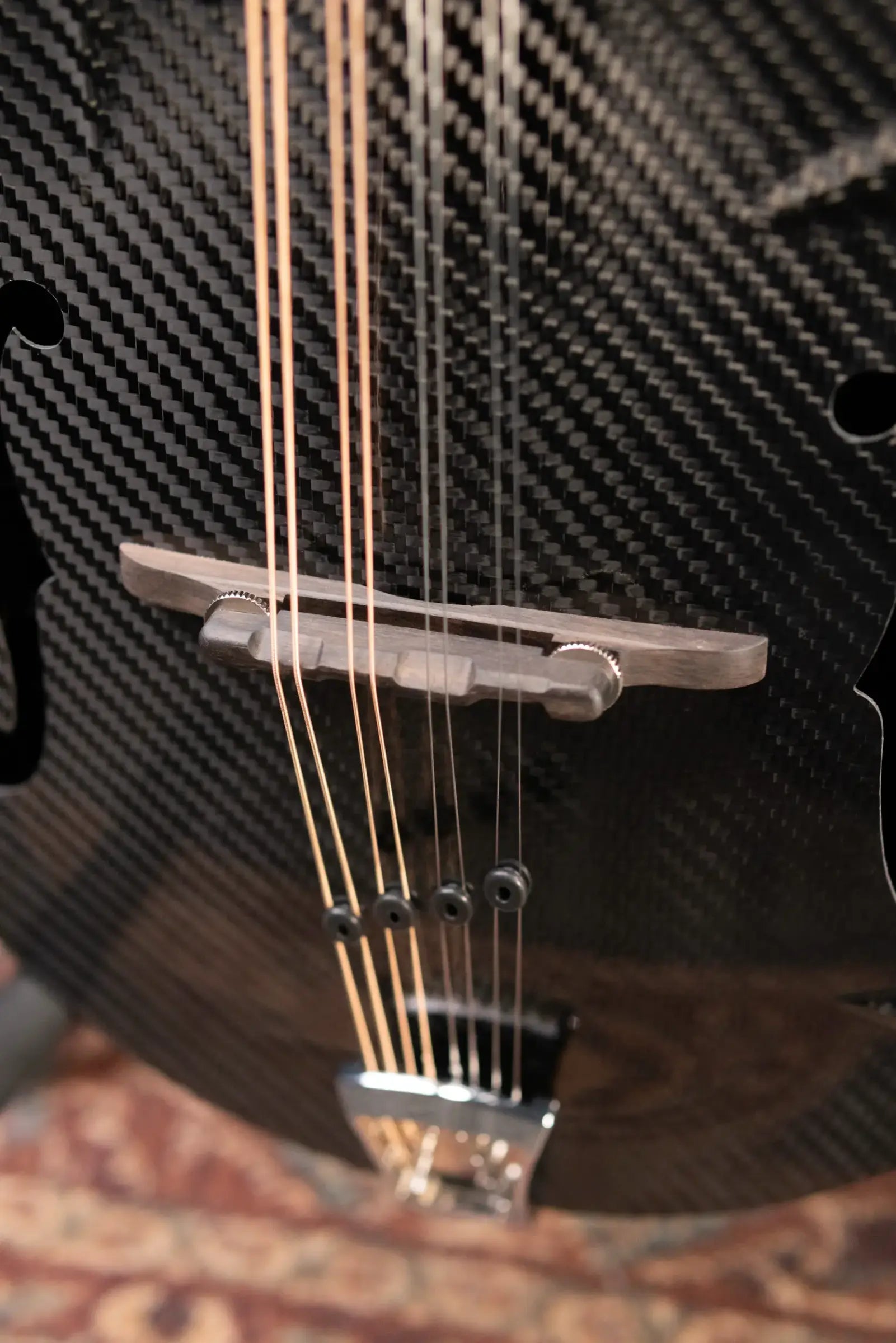 PRE-ORDER KLOS Full Carbon F-Style Mandolin Acoustic with Fiberglass Hardshell Case