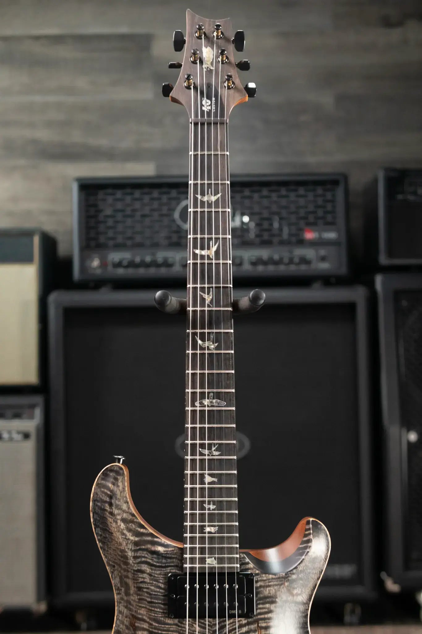 PRS 40th Anniversary Custom 24 Limited Edition Figured Mango Electric Guitar - Charcoal with Hardshell Case