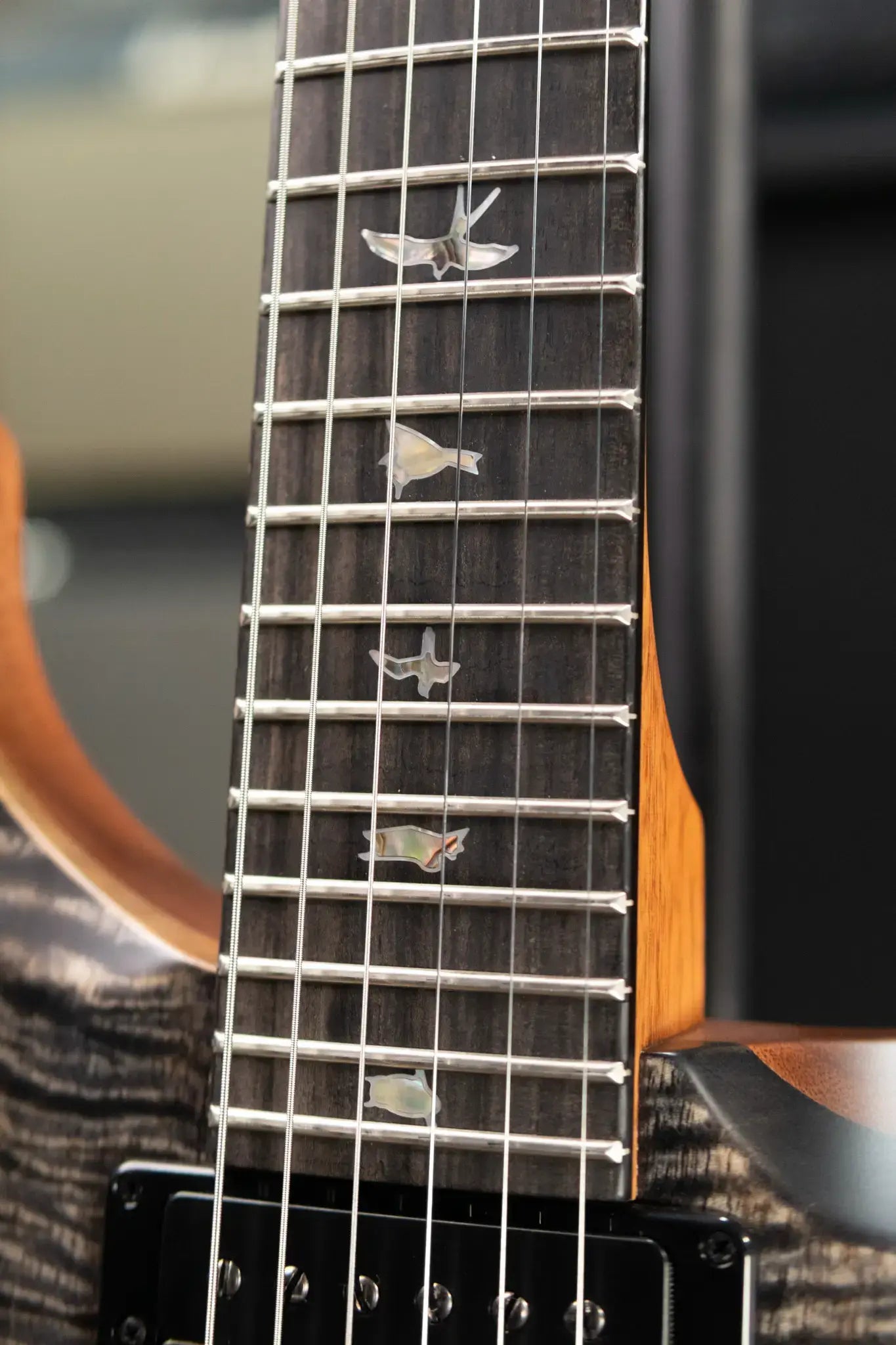 PRS 40th Anniversary Custom 24 Limited Edition Figured Mango Electric Guitar - Charcoal with Hardshell Case