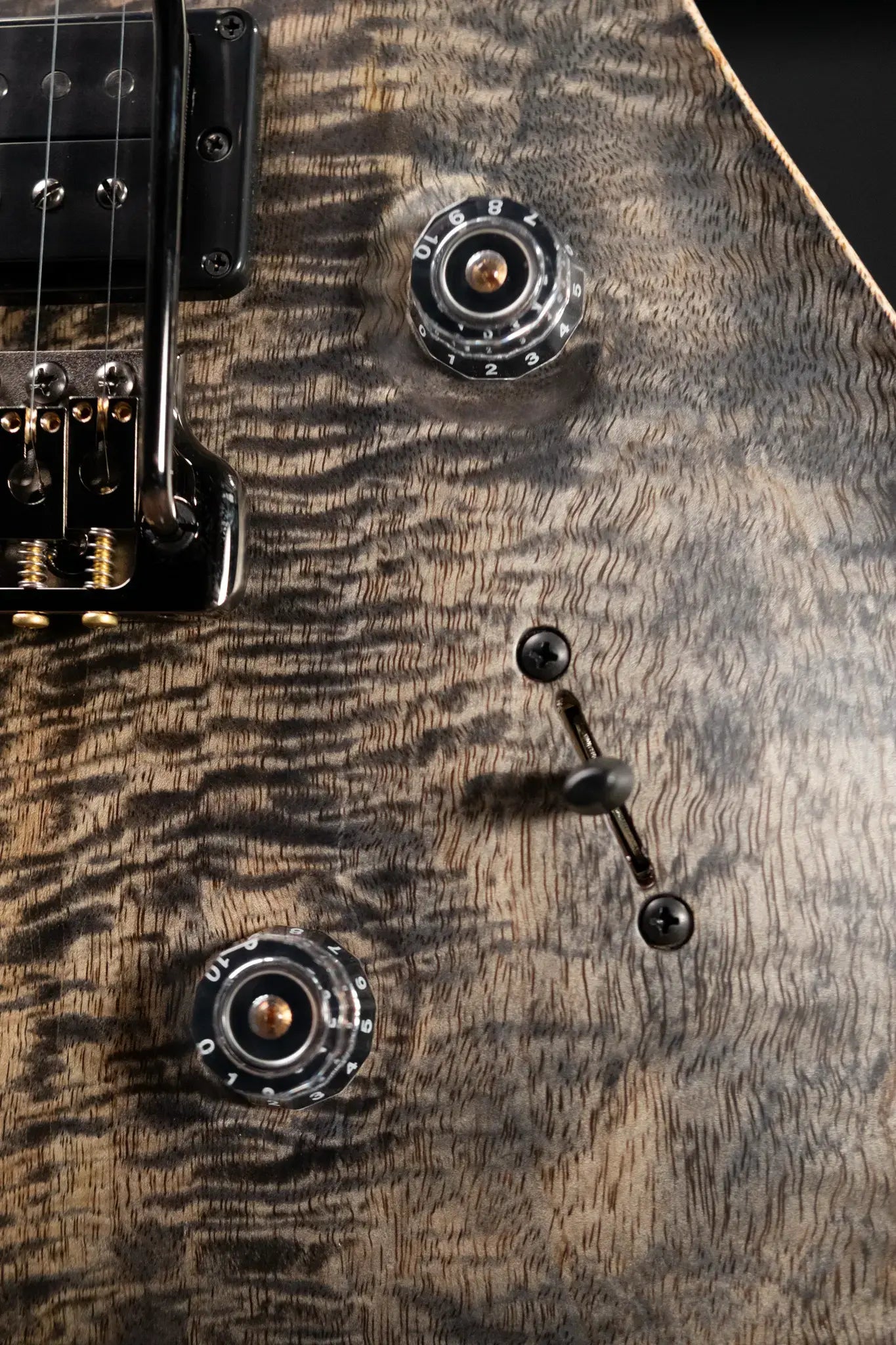 PRS 40th Anniversary Custom 24 Limited Edition Figured Mango Electric Guitar - Charcoal with Hardshell Case