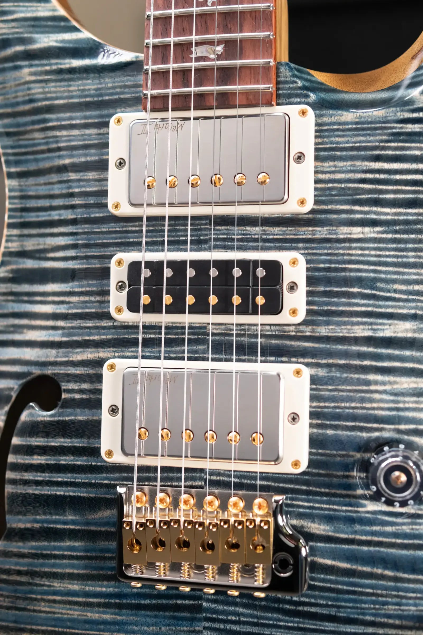 PRS 40th Anniversary Limited Edition Special Semi-Hollow Artist Top Electric Guitar - Faded Whale Blue with Hardshell Case