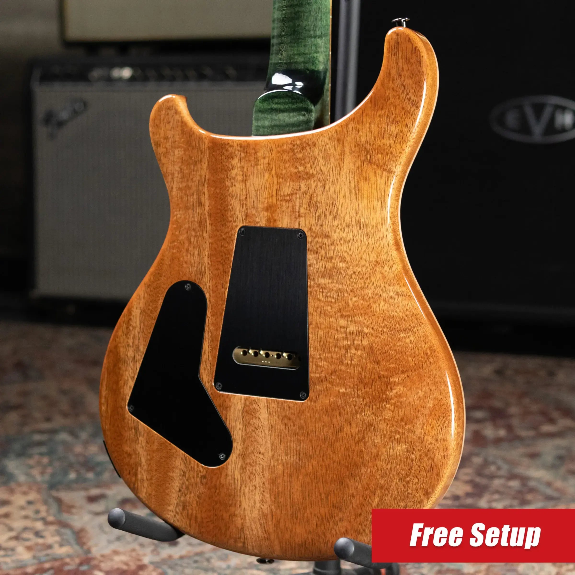 PRS Custom 24-08 Flame Maple 10-Top Electric Guitar - Sage with Stained Neck and Hardshell Case
