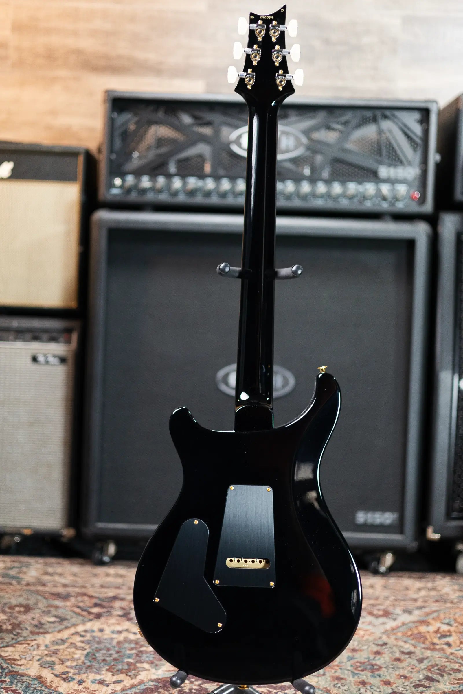 PRS Custom 24-08 Semi-Hollow 40th Anniversary Limited Edition Electric Guitar - Charcoal Wraparound Smokeburst with Hardshell Case