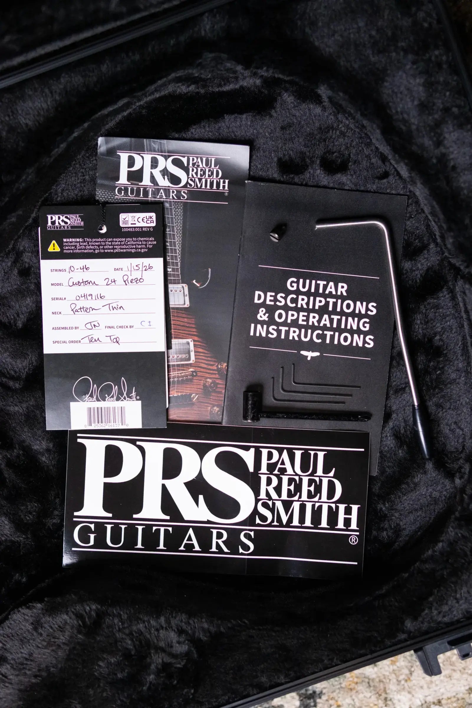 PRS Custom 24 Piezo 10-Top Electric Guitar - Custom Color with Hardshell Case