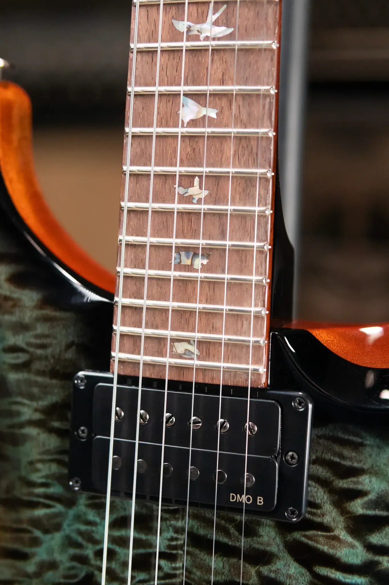 PRS Custom 24 Piezo Quilted Maple 10-Top Electric Guitar with Brazilian Rosewood Fretboard - Abalone Smokeburst with Hardshell Case