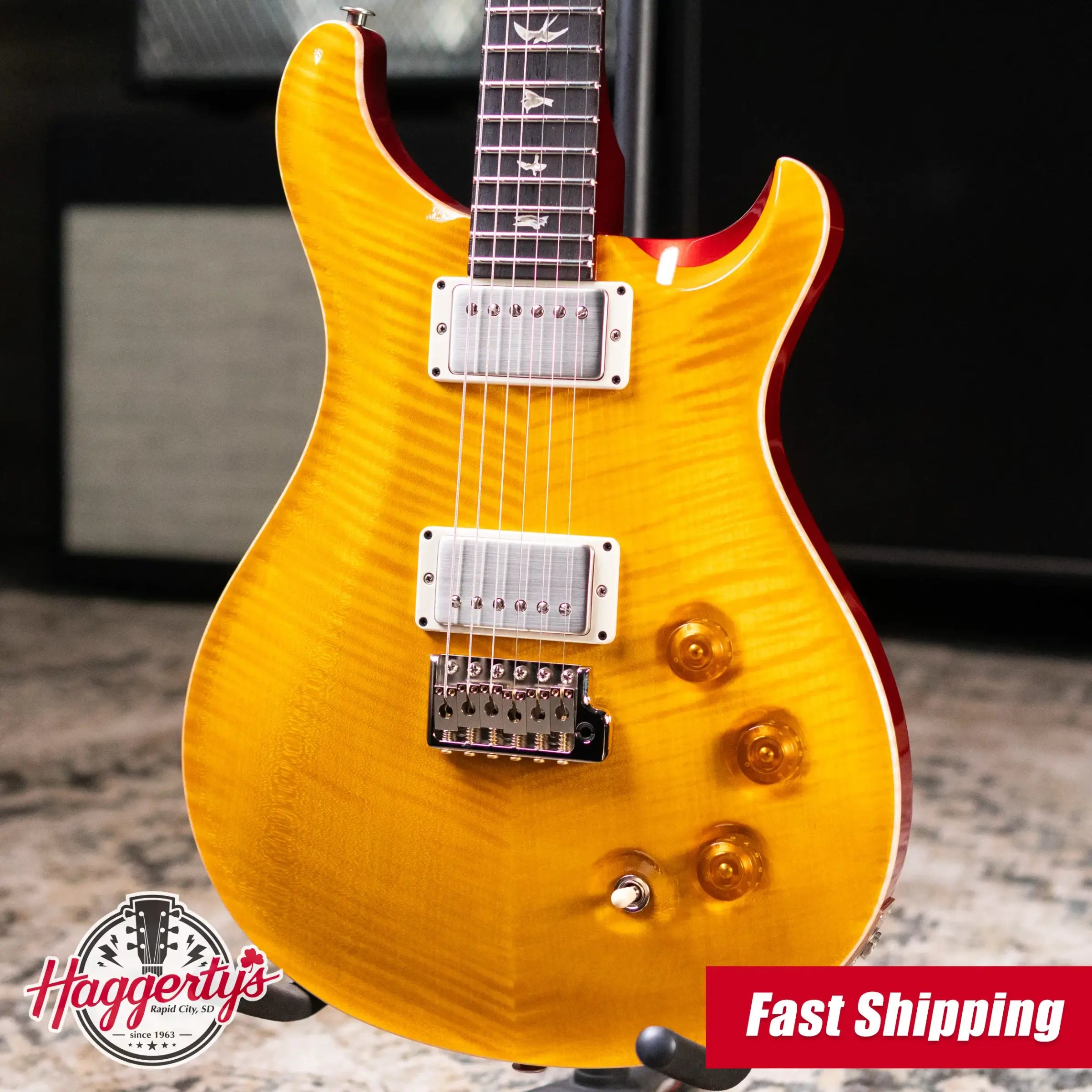 PRS DGT Select Top Electric Guitar - McCarty Sunburst with Hardshell Case