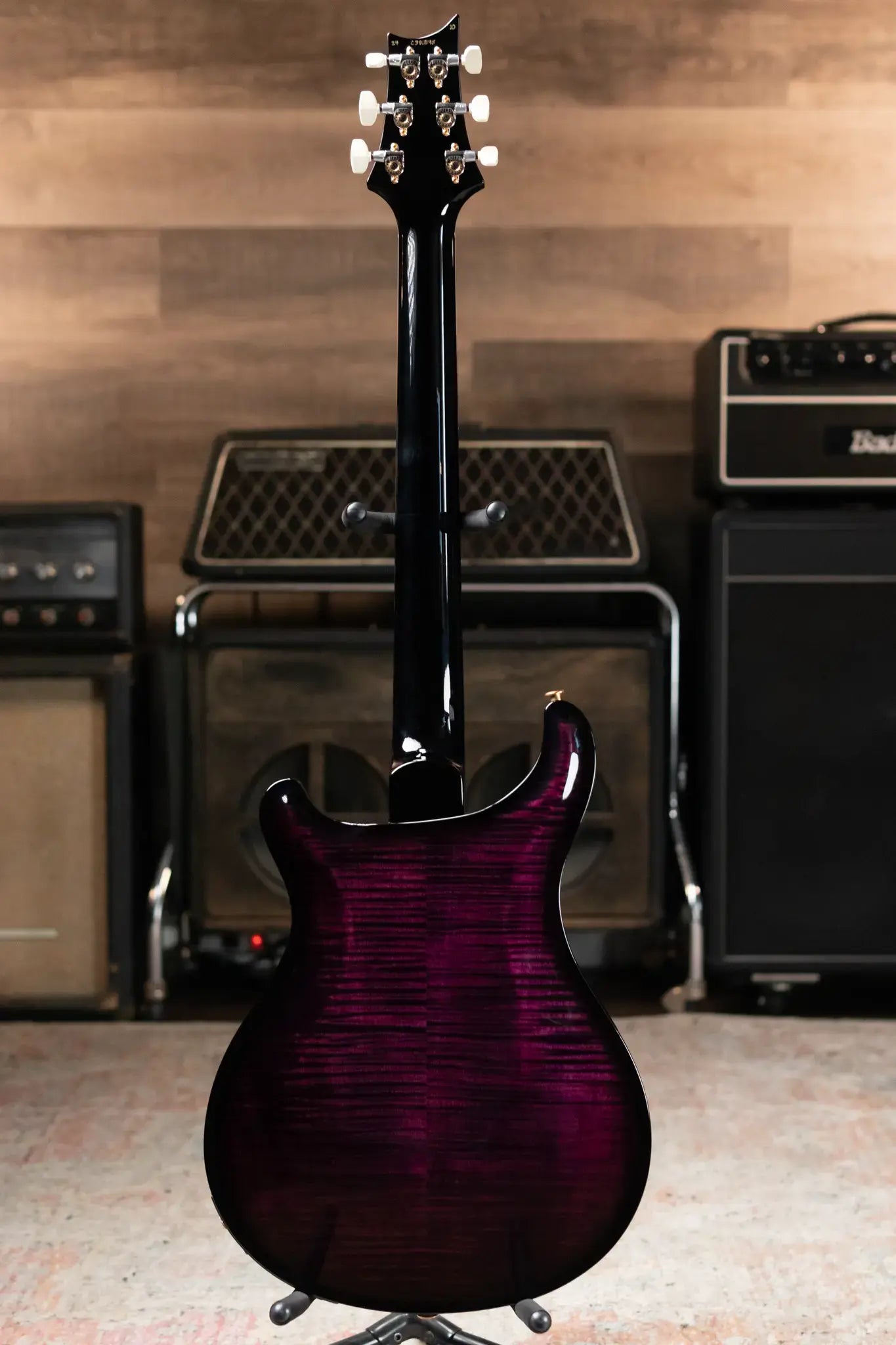 PRS Hollowbody II Piezo Flame Maple 10-Top - Violet Smokeburst with Hardshell Case