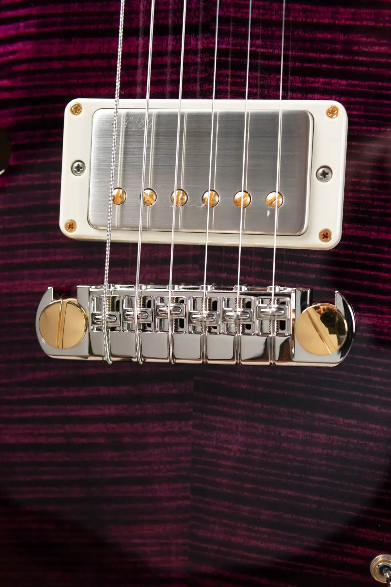 PRS Hollowbody II Piezo Flame Maple 10-Top -  Violet Smokeburst with Hardshell Case