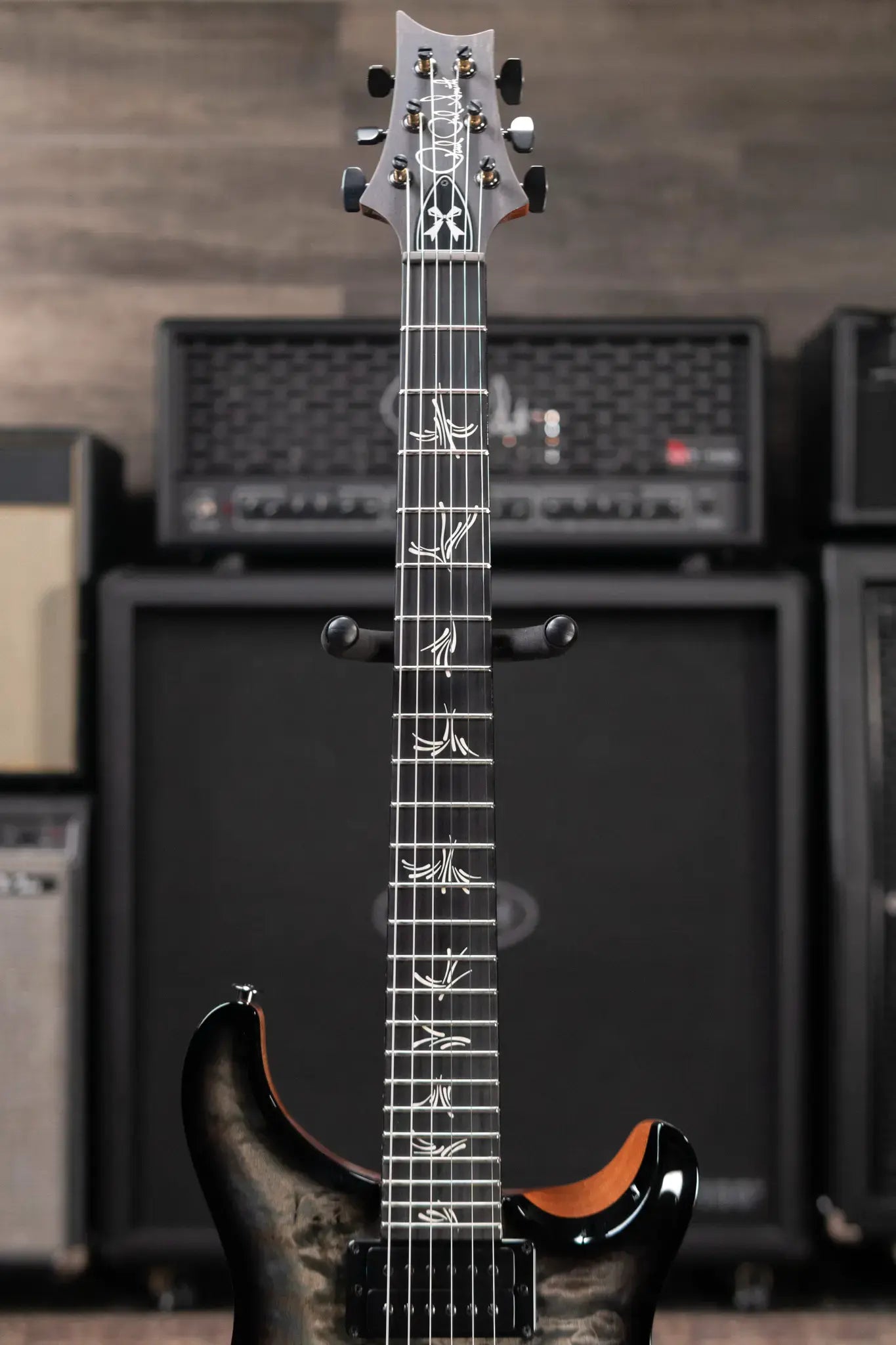 PRS Kanami Limited Run Custom 24-08 10-Top Electric Guitar - Trampas Green Smokeburst with Hardshell Case - Used