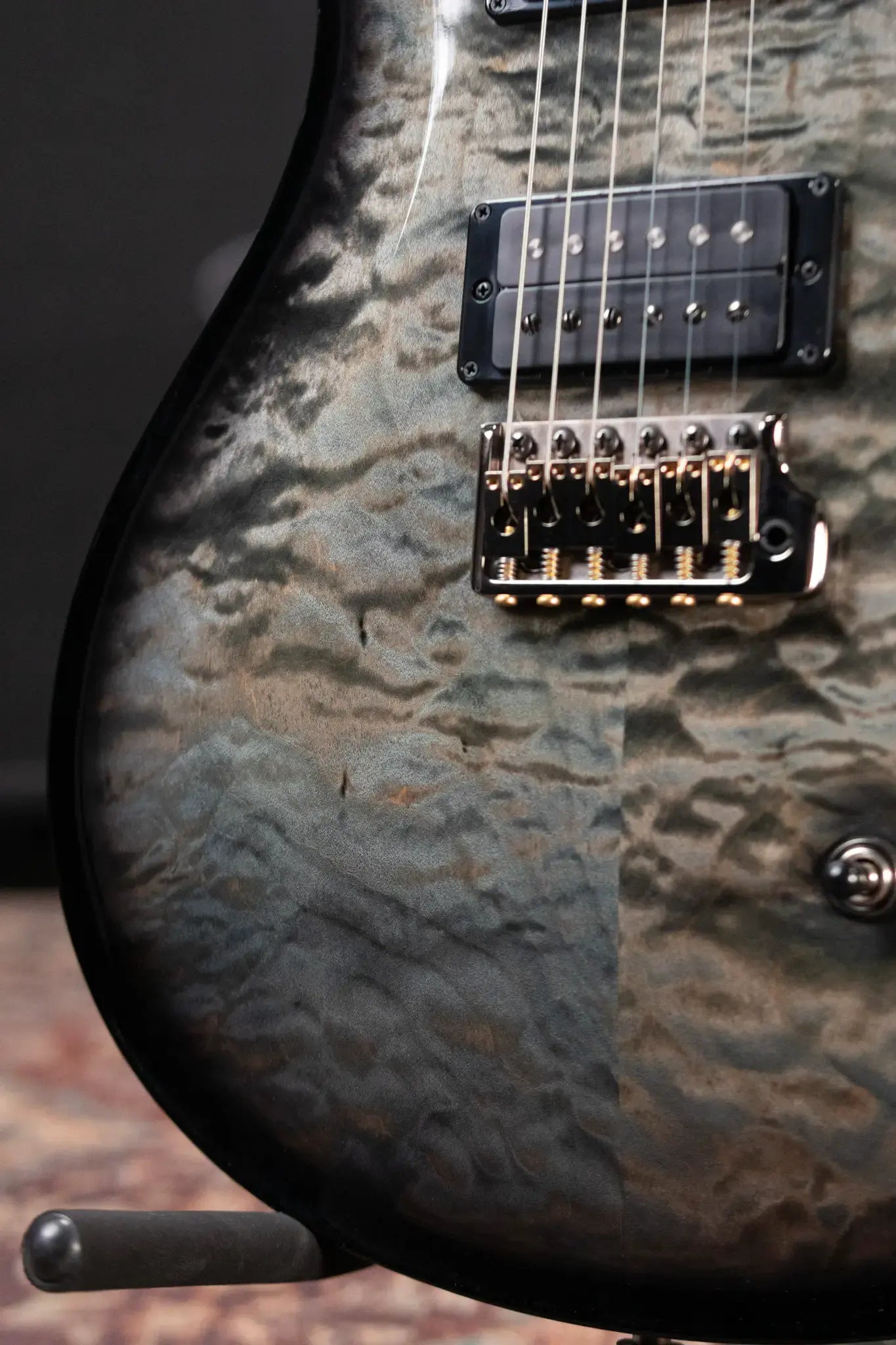 PRS Kanami Limited Run Custom 24-08 10-Top Electric Guitar - Trampas Green Smokeburst with Hardshell Case - Used