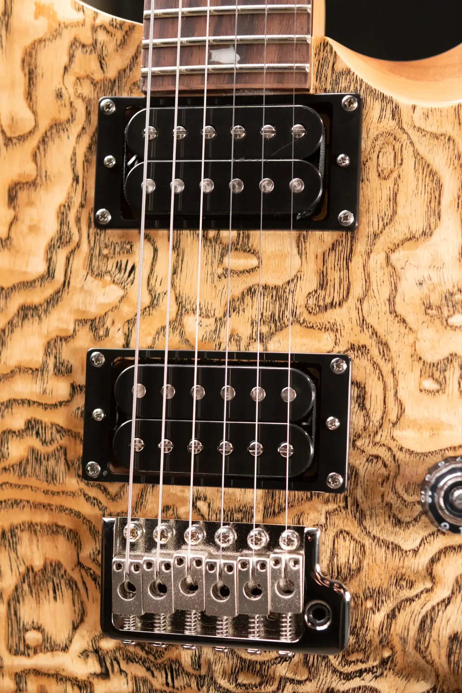 PRS Limited Edition SE Exotic Custom 24 Electric Guitar - Burled Ash with Gig Bag