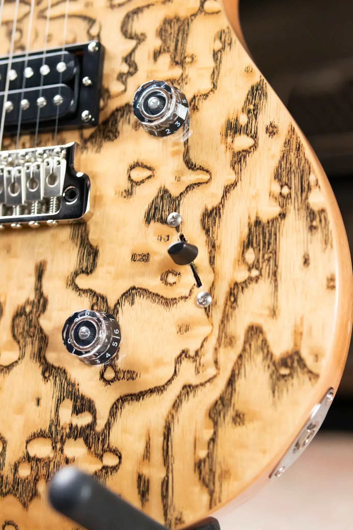 PRS Limited Edition SE Exotic Custom 24 Electric Guitar - Burled Ash with Gig Bag