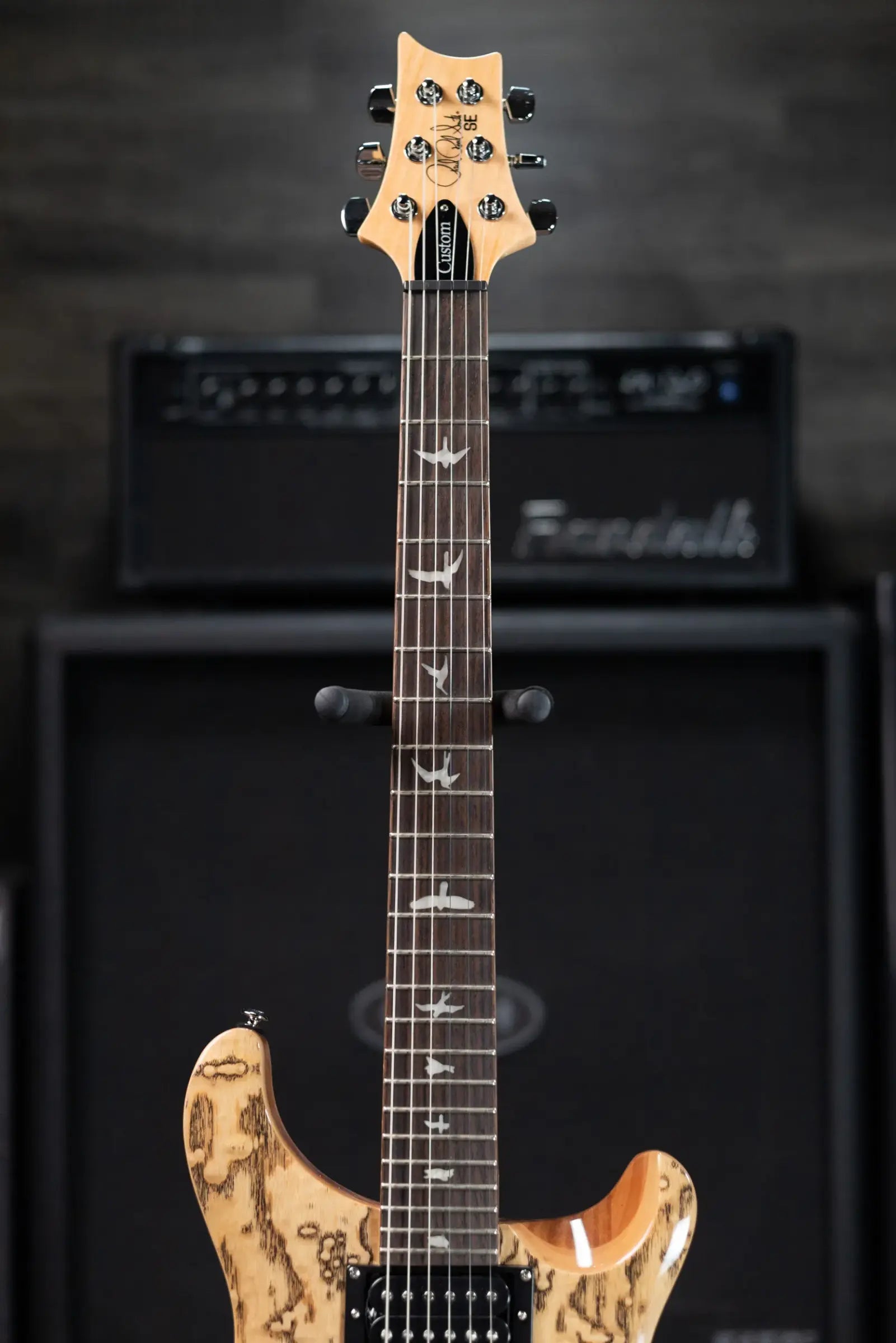 PRS Limited Edition SE Exotic Custom 24 Electric Guitar - Burled Ash with Gig Bag - Used