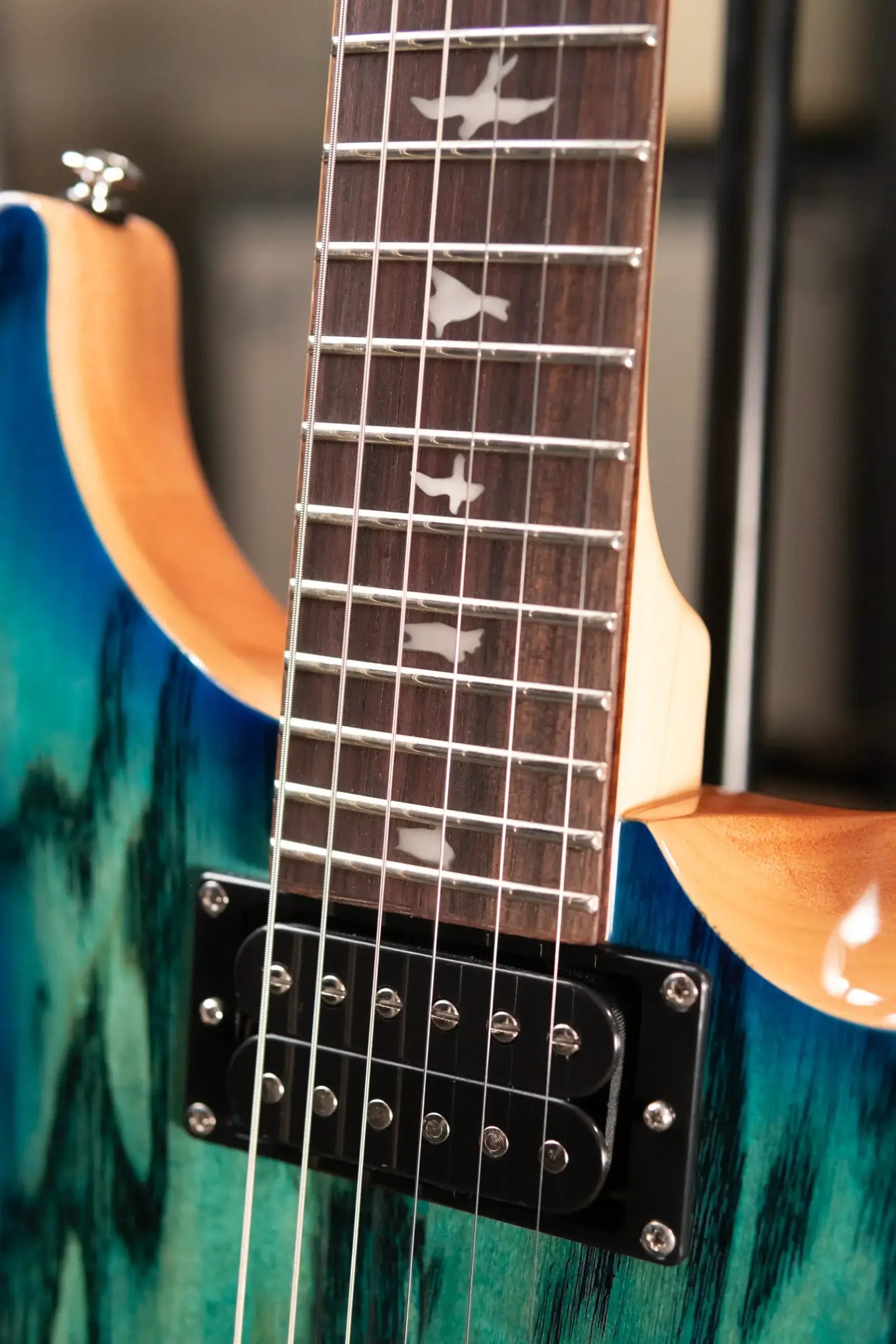 PRS Limited Edition SE Exotic Custom 24 Electric Guitar - Lake Blue with Gig Bag