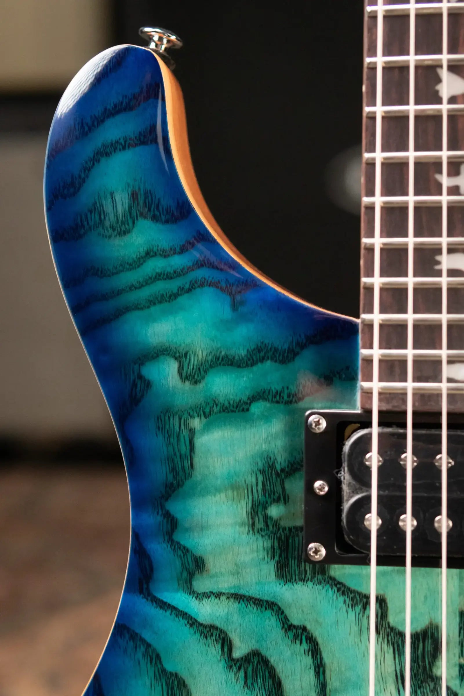 PRS Limited Edition SE Exotic Custom 24 Electric Guitar - Lake Blue with Gig Bag