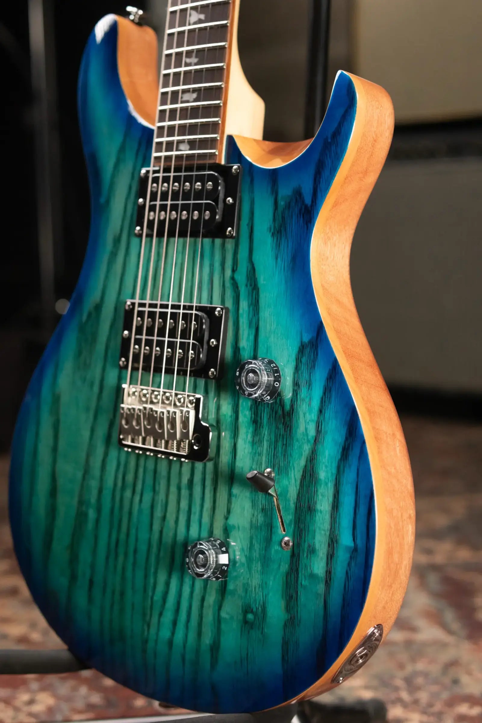 PRS Limited Edition SE Exotic Custom 24 Electric Guitar - Lake Blue with Gig Bag