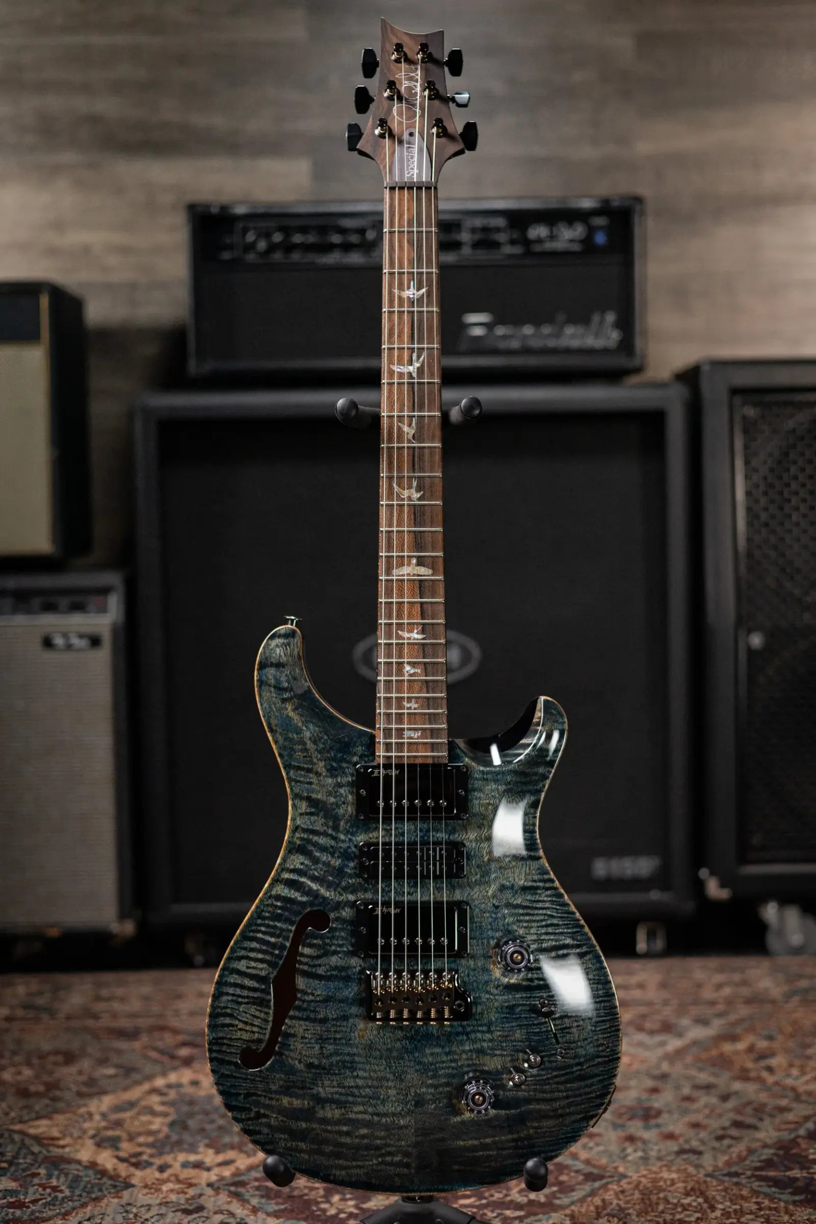 PRS Mango Limited Edition (1 0f 200) Special Semi-Hollow Body Electric Guitar - Faded Whale Blue with Hardshell Case