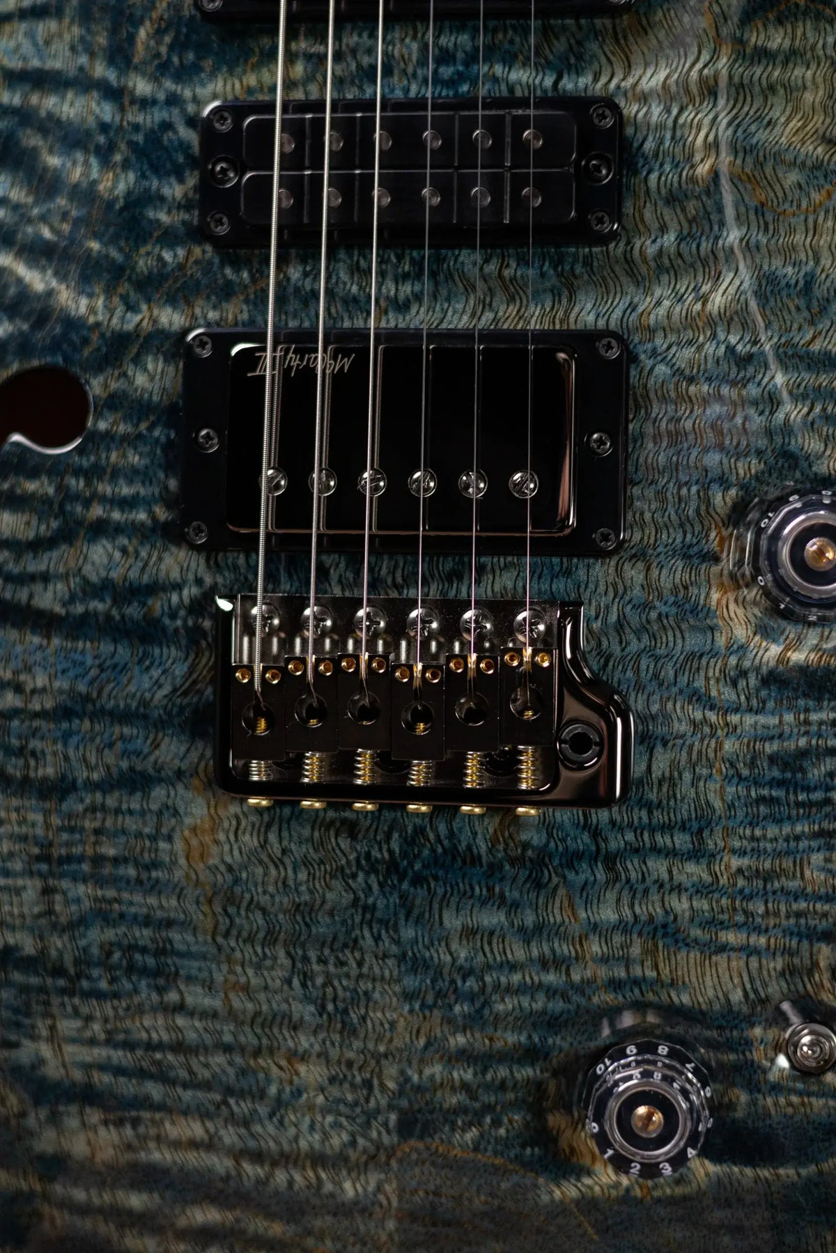 PRS Mango Limited Edition (1 0f 200) Special Semi-Hollow Body Electric Guitar - Faded Whale Blue with Hardshell Case