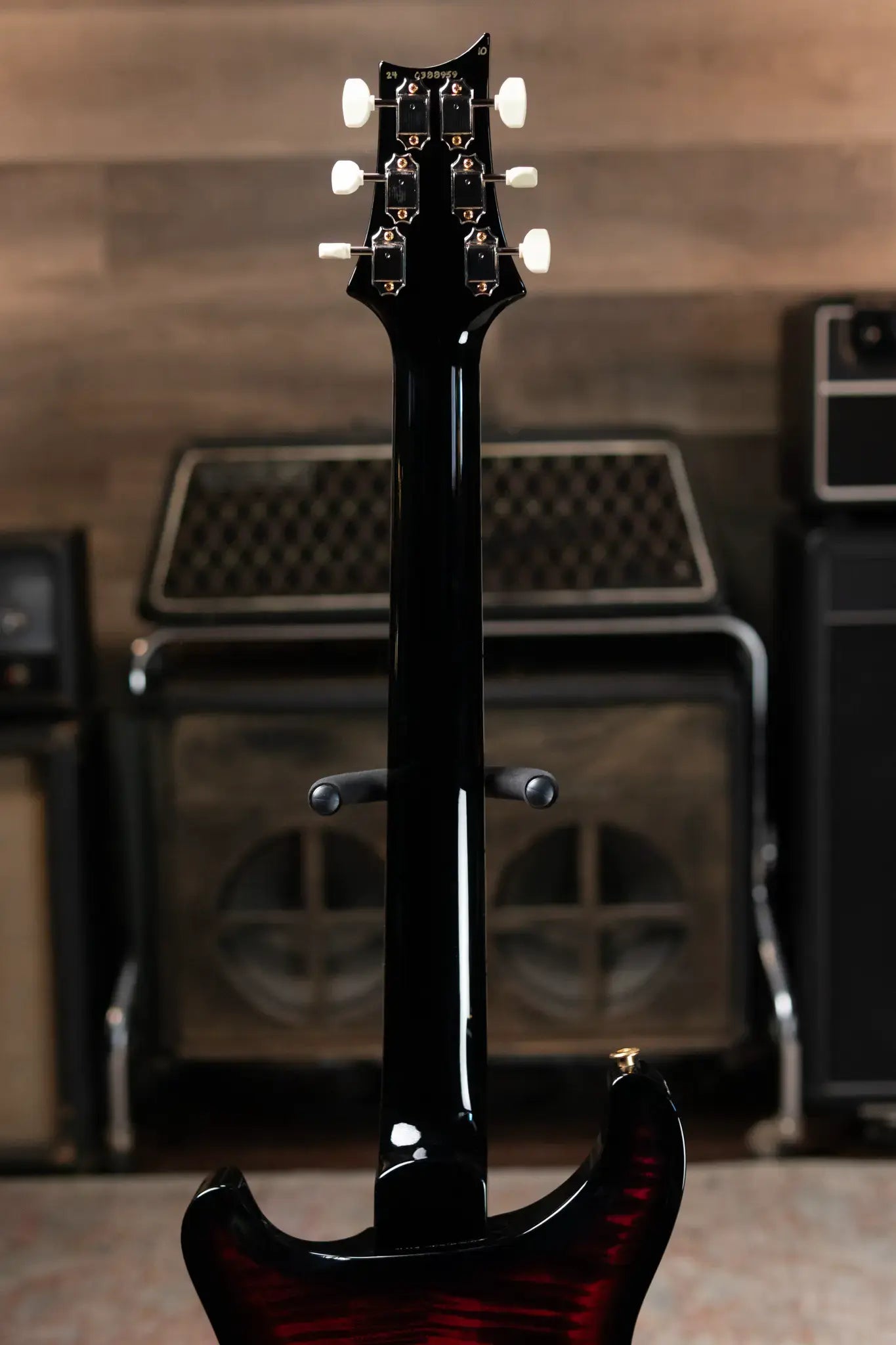 PRS McCarty 594 Hollowbody II Flame Maple 10-Top -  Fire Red Smokewrap Burst with Hardshell Case