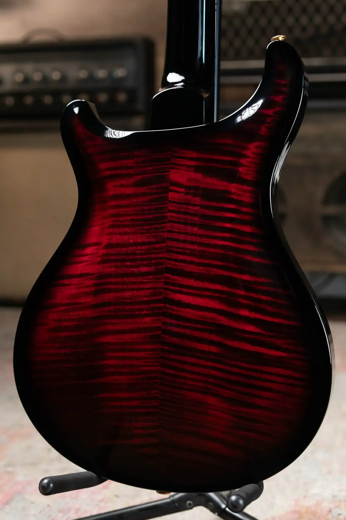 PRS McCarty 594 Hollowbody II Flame Maple 10-Top -  Fire Red Smokewrap Burst with Hardshell Case