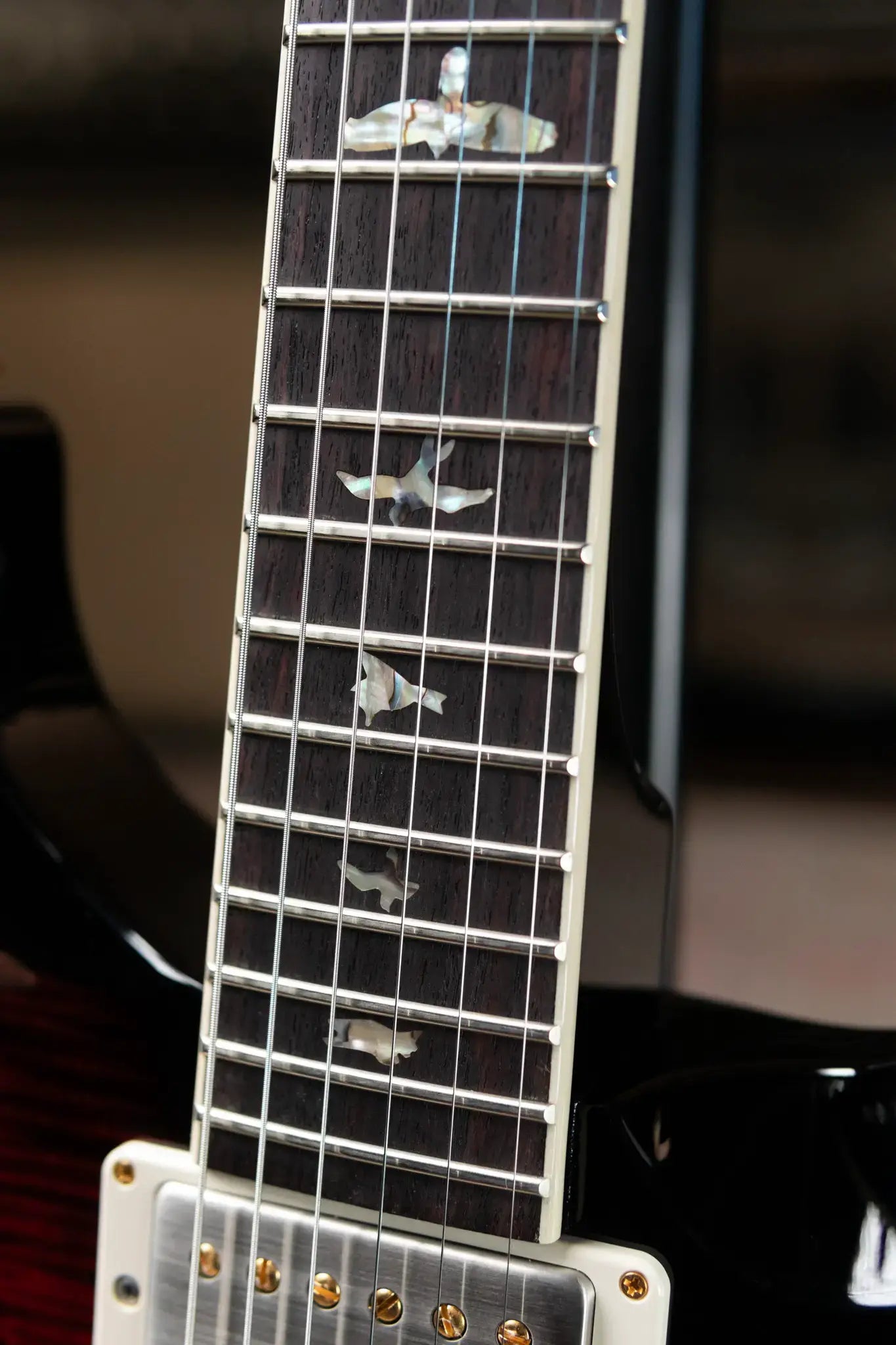 PRS McCarty 594 Hollowbody II Flame Maple 10-Top -  Fire Red Smokewrap Burst with Hardshell Case