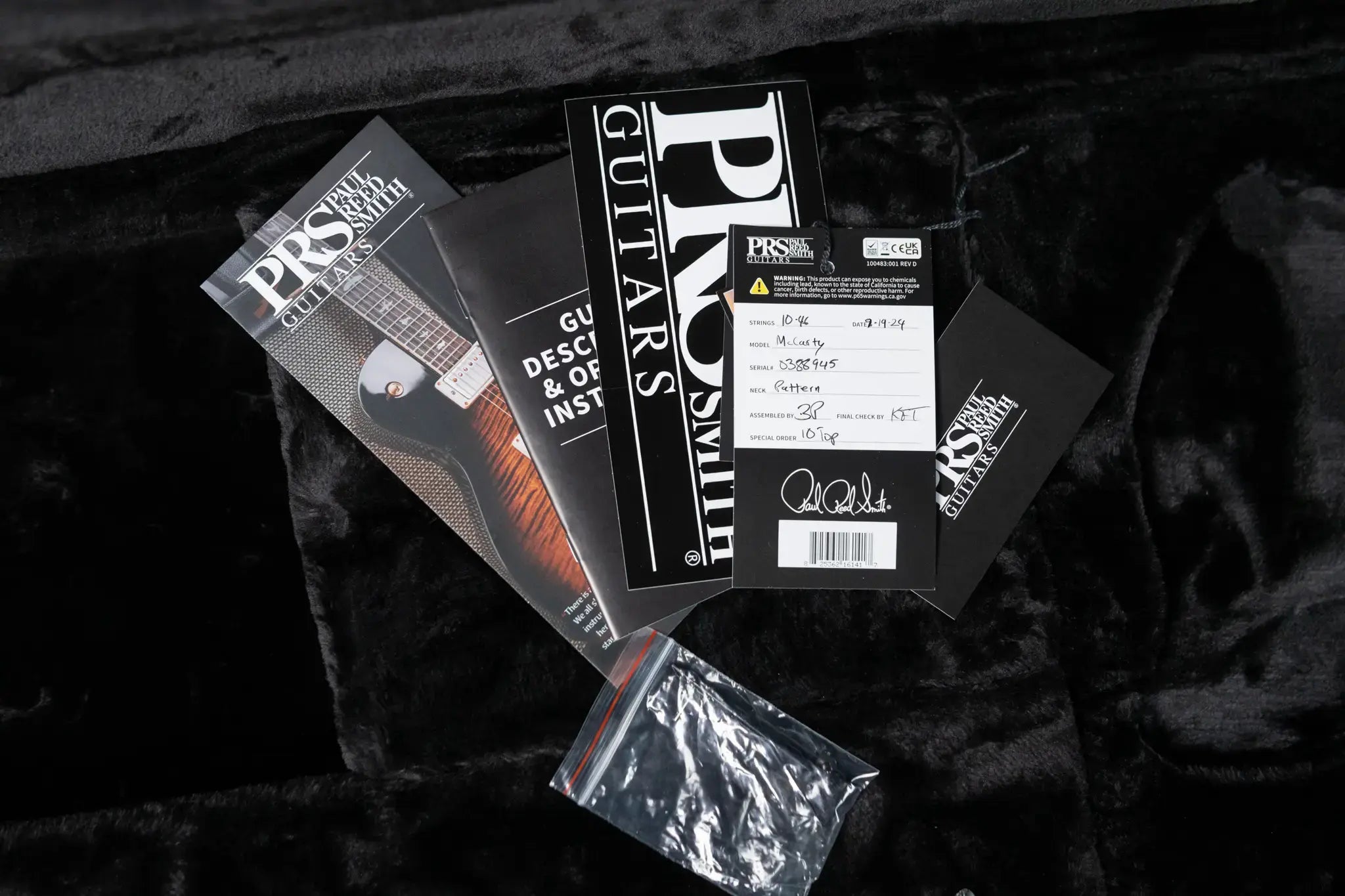 PRS McCarty Flame Maple 10-Top - Fire Red Wrap Smokeburst with Hardshell Case