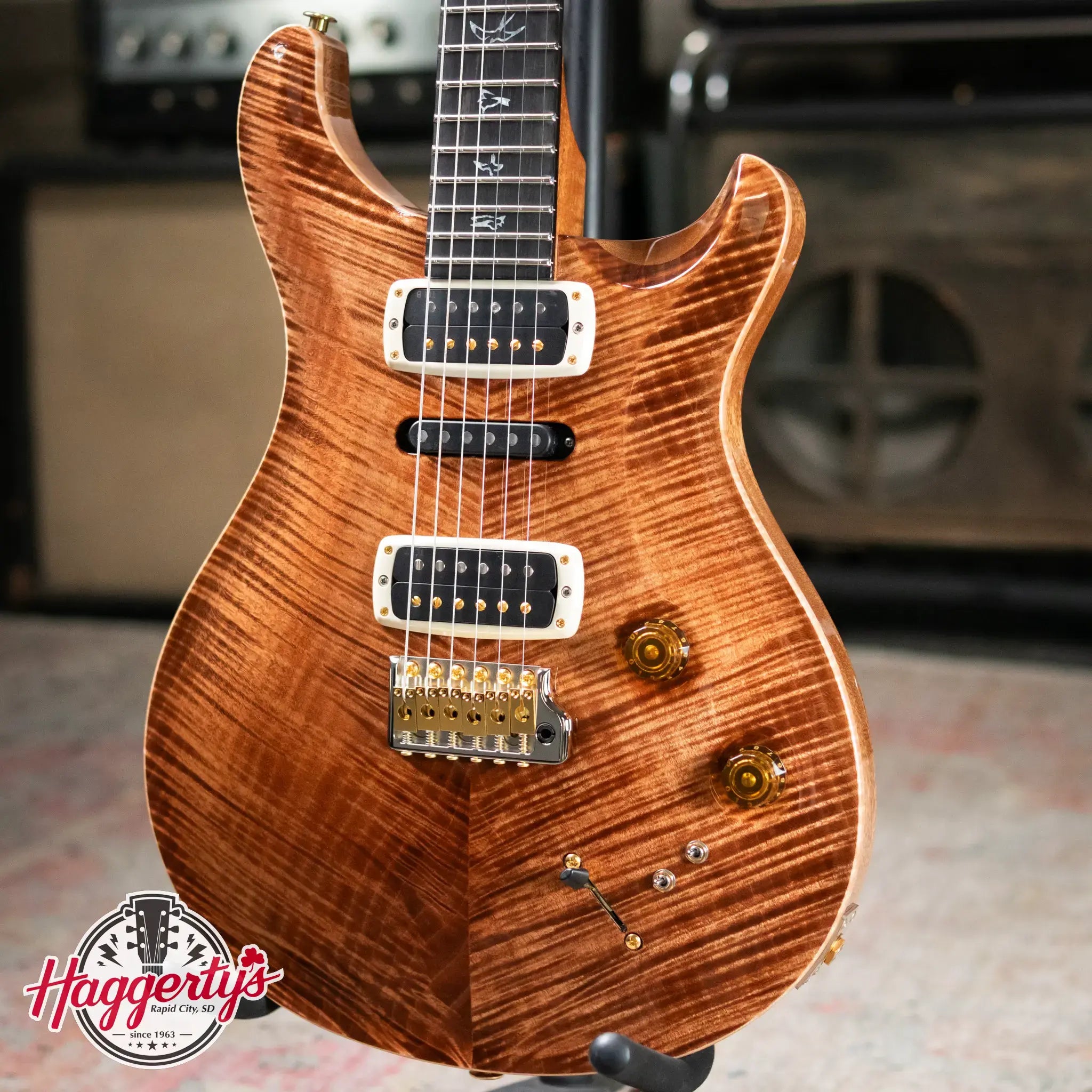 PRS Modern Eagle V 10-Top Electric Guitar - Copperhead with Hardshell Case