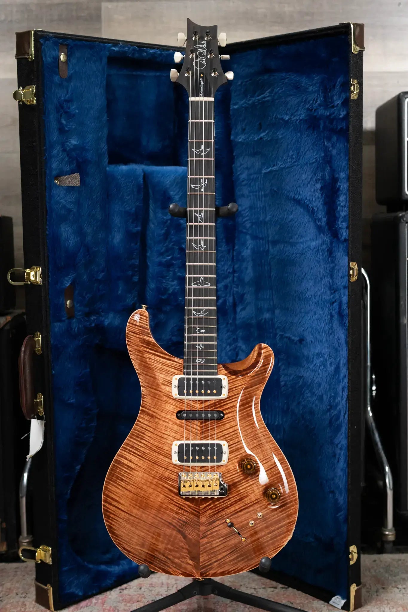 PRS Modern Eagle V 10-Top Electric Guitar - Copperhead with Hardshell Case