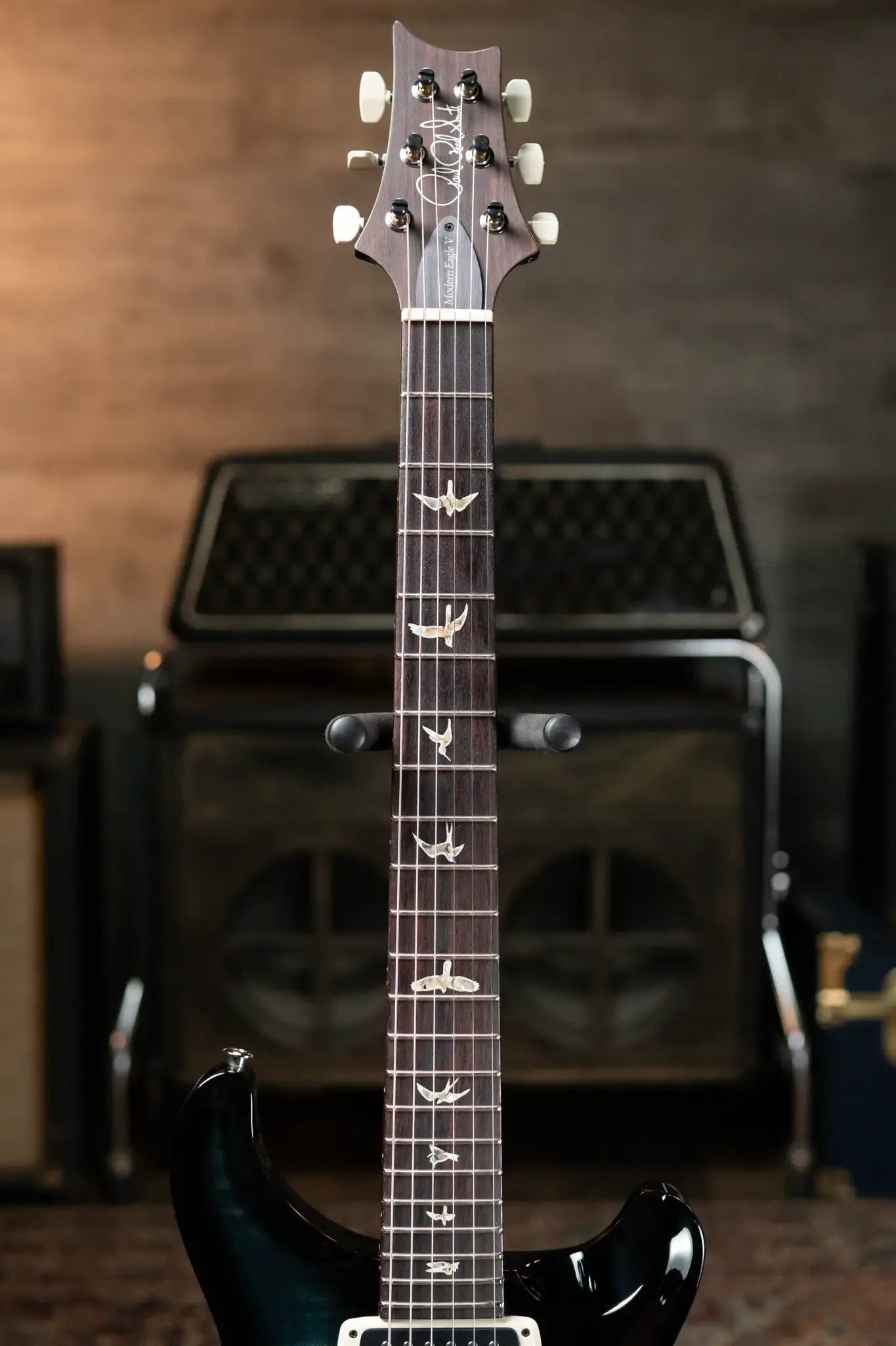 PRS Modern Eagle V - Whale Blue Wraparound Smokeburst with Hardshell Case