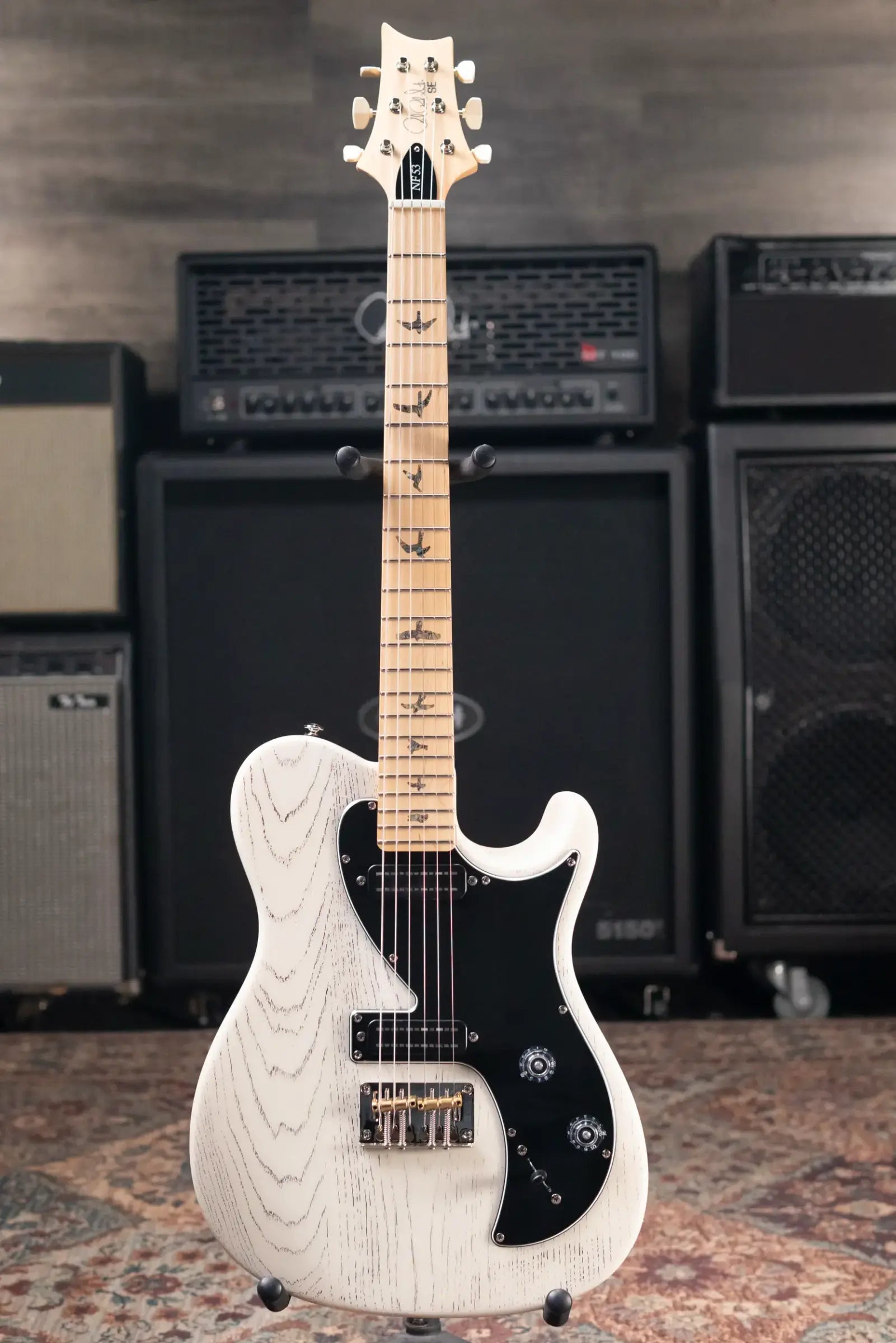 PRS NF53 SE Electric Guitar - White Doghair with Hardshell Case - Used