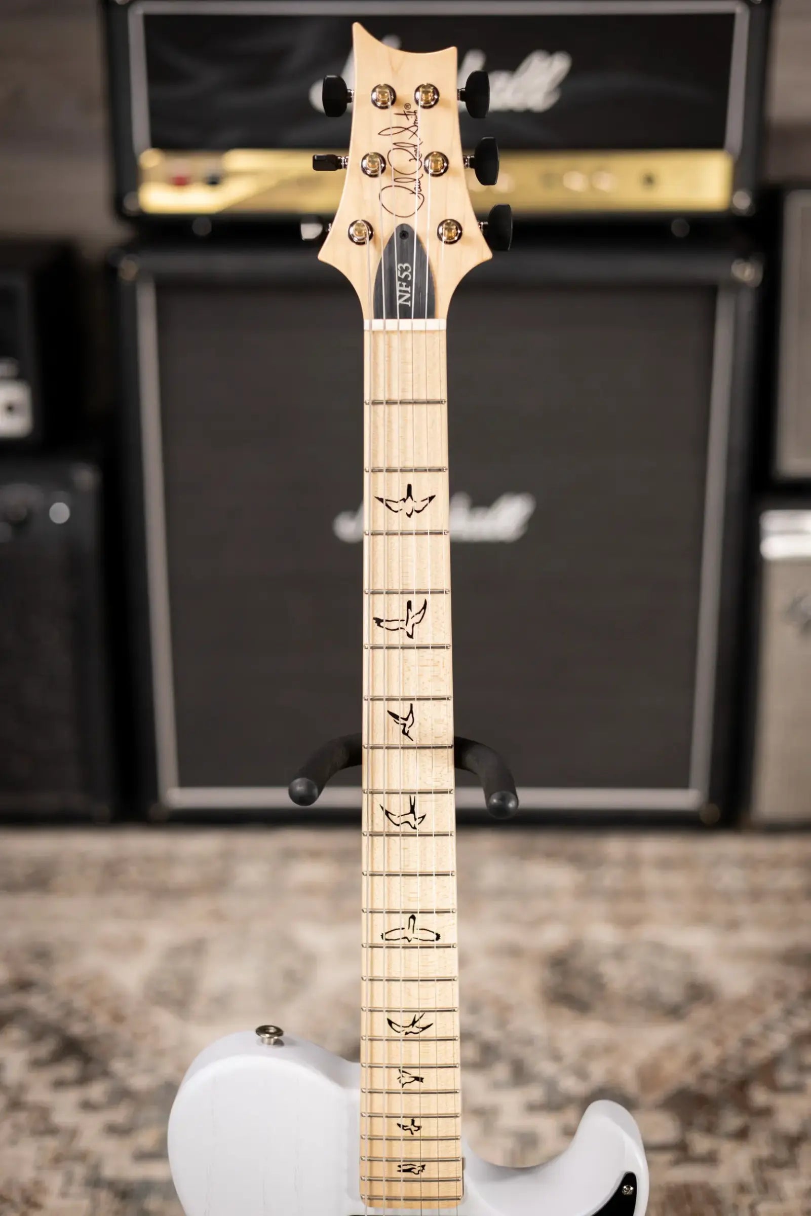 PRS NF 53 Satin Electric Guitar - Pearl White with Gig Bag
