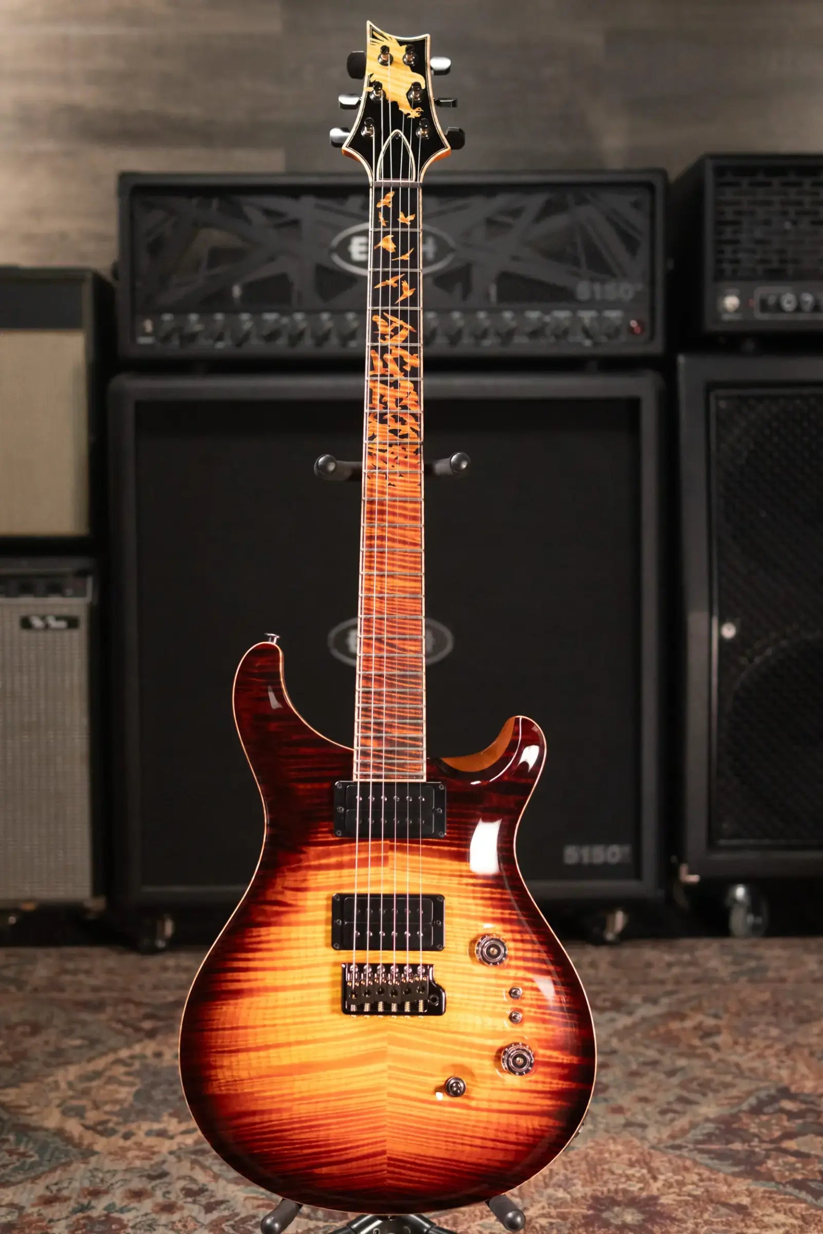 PRS Paul Reed Smith Private Stock Custom 24-08 Electric Guitar - Electric Tiger Glow with Hardshell Case