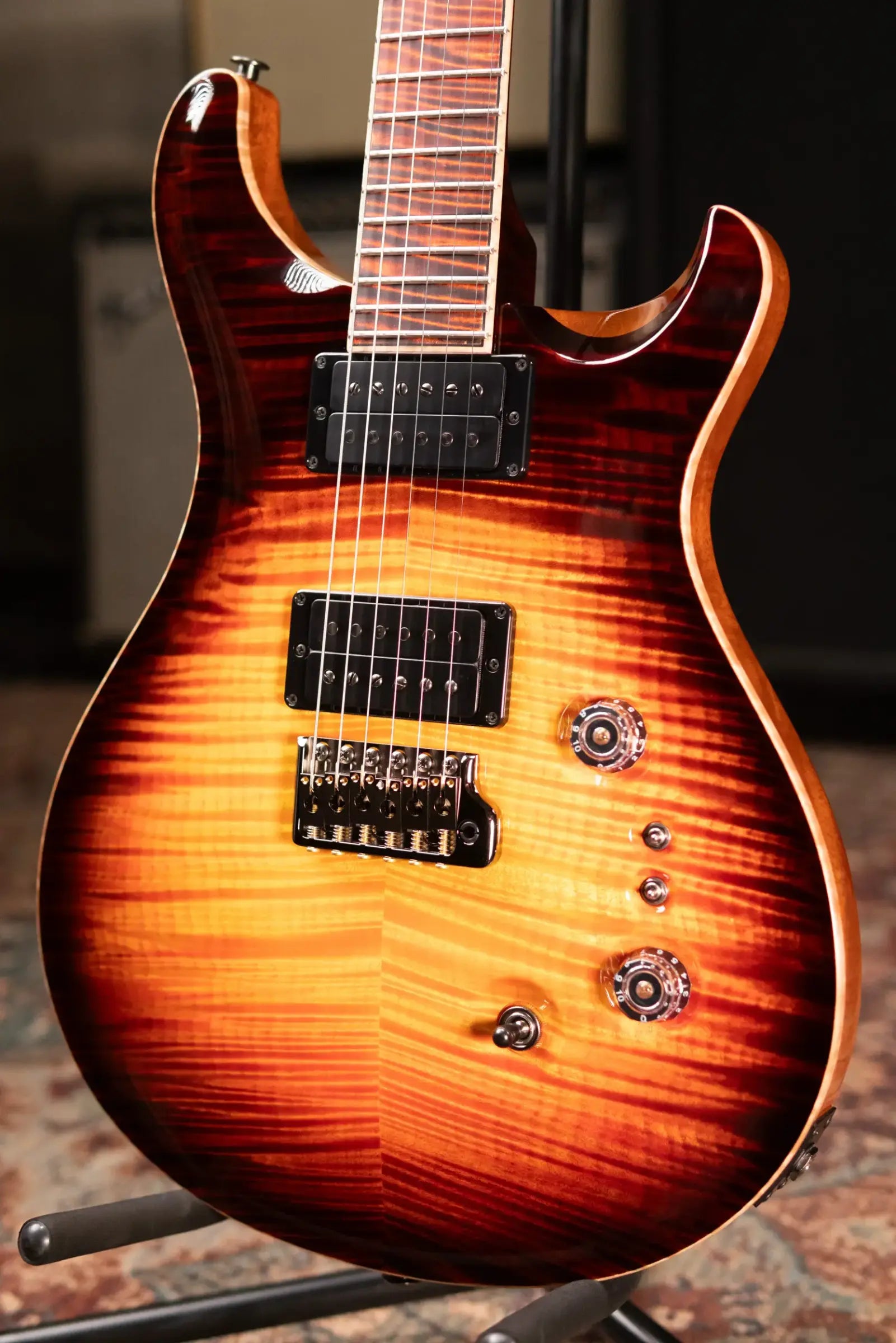 PRS Paul Reed Smith Private Stock Custom 24-08 Electric Guitar - Electric Tiger Glow with Hardshell Case