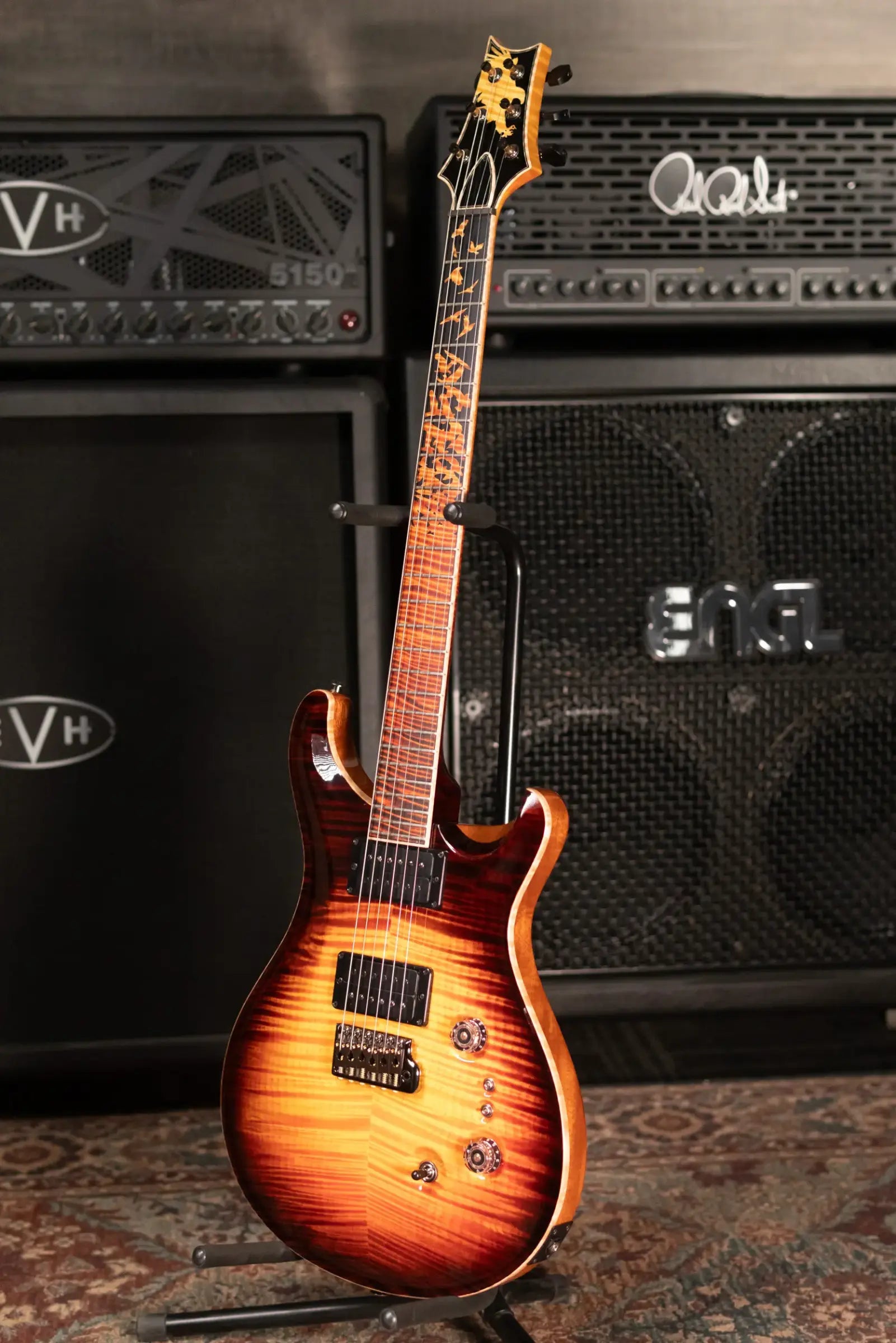 PRS Paul Reed Smith Private Stock Custom 24-08 Electric Guitar - Electric Tiger Glow with Hardshell Case