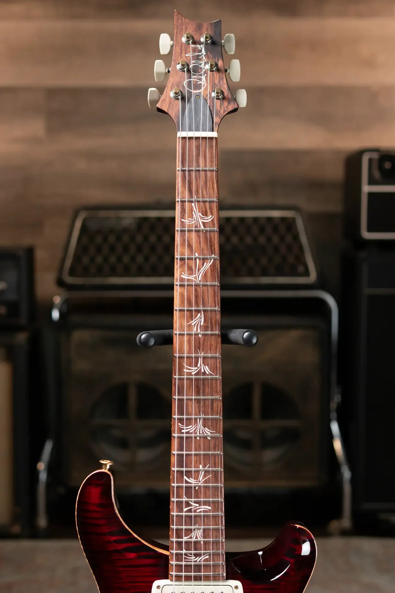 PRS Paul's Guitar Flame Maple 10-Top with Honduran Rosewood Fretboard - Fire Red Smokeburst with Hardshell Case