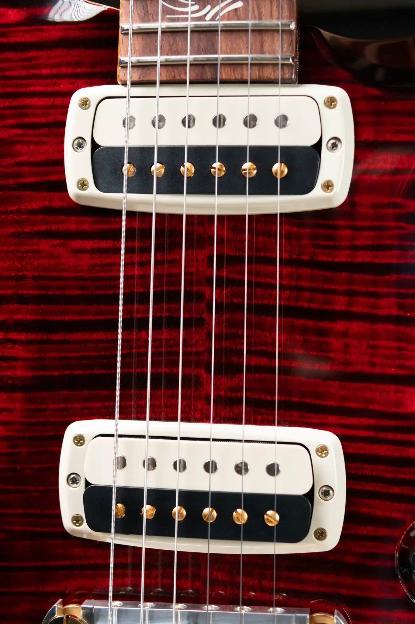 PRS Paul's Guitar Flame Maple 10-Top with Honduran Rosewood Fretboard - Fire Red Smokeburst with Hardshell Case