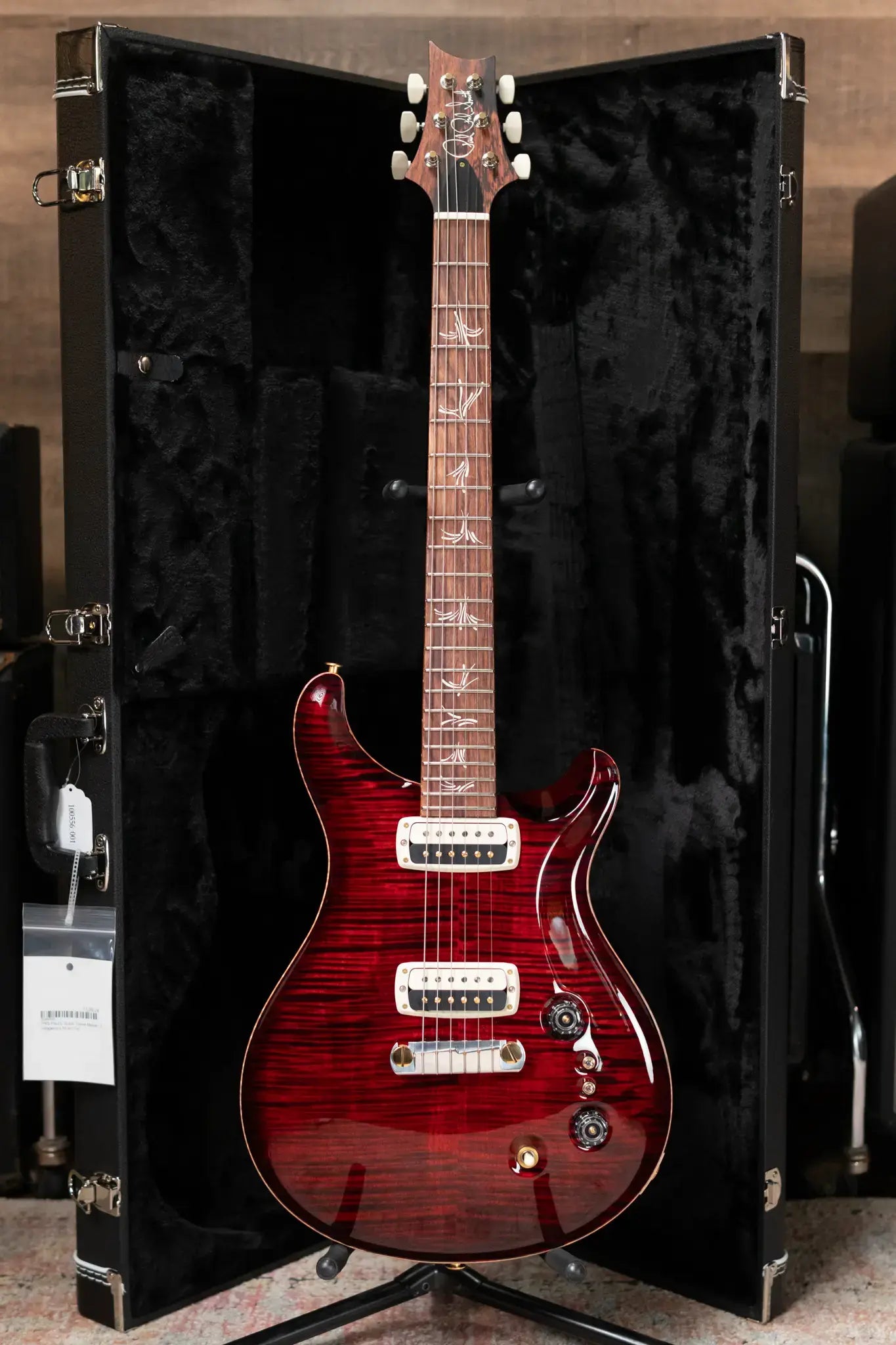 PRS Paul's Guitar Flame Maple 10-Top with Honduran Rosewood Fretboard - Fire Red Smokeburst with Hardshell Case