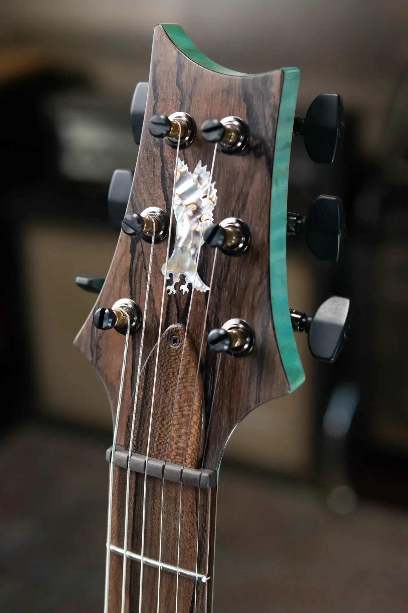 PRS Private Stock Custom 24-08 Semi-Hollow Electric Guitar - Bahamian Blue Glow with Hardshell Case