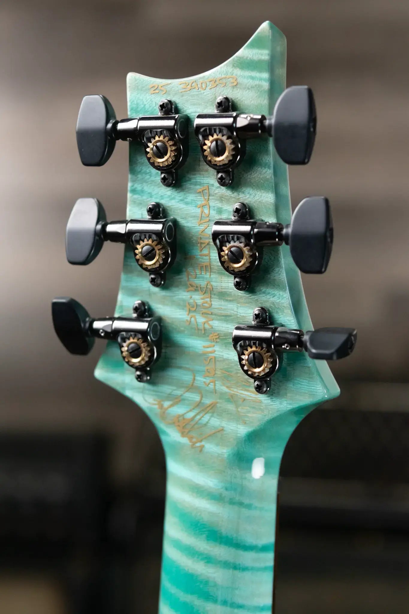 PRS Private Stock Custom 24-08 Semi-Hollow Electric Guitar - Bahamian Blue Glow with Hardshell Case