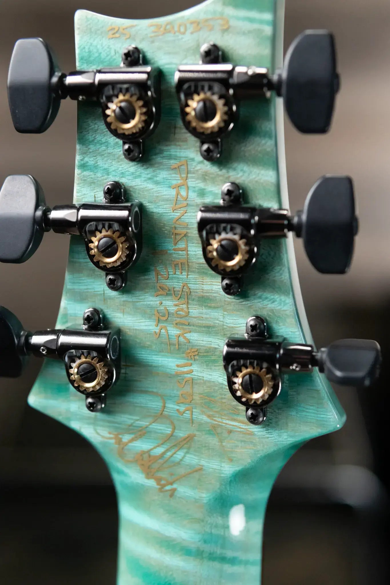 PRS Private Stock Custom 24-08 Semi-Hollow Electric Guitar - Bahamian Blue Glow with Hardshell Case