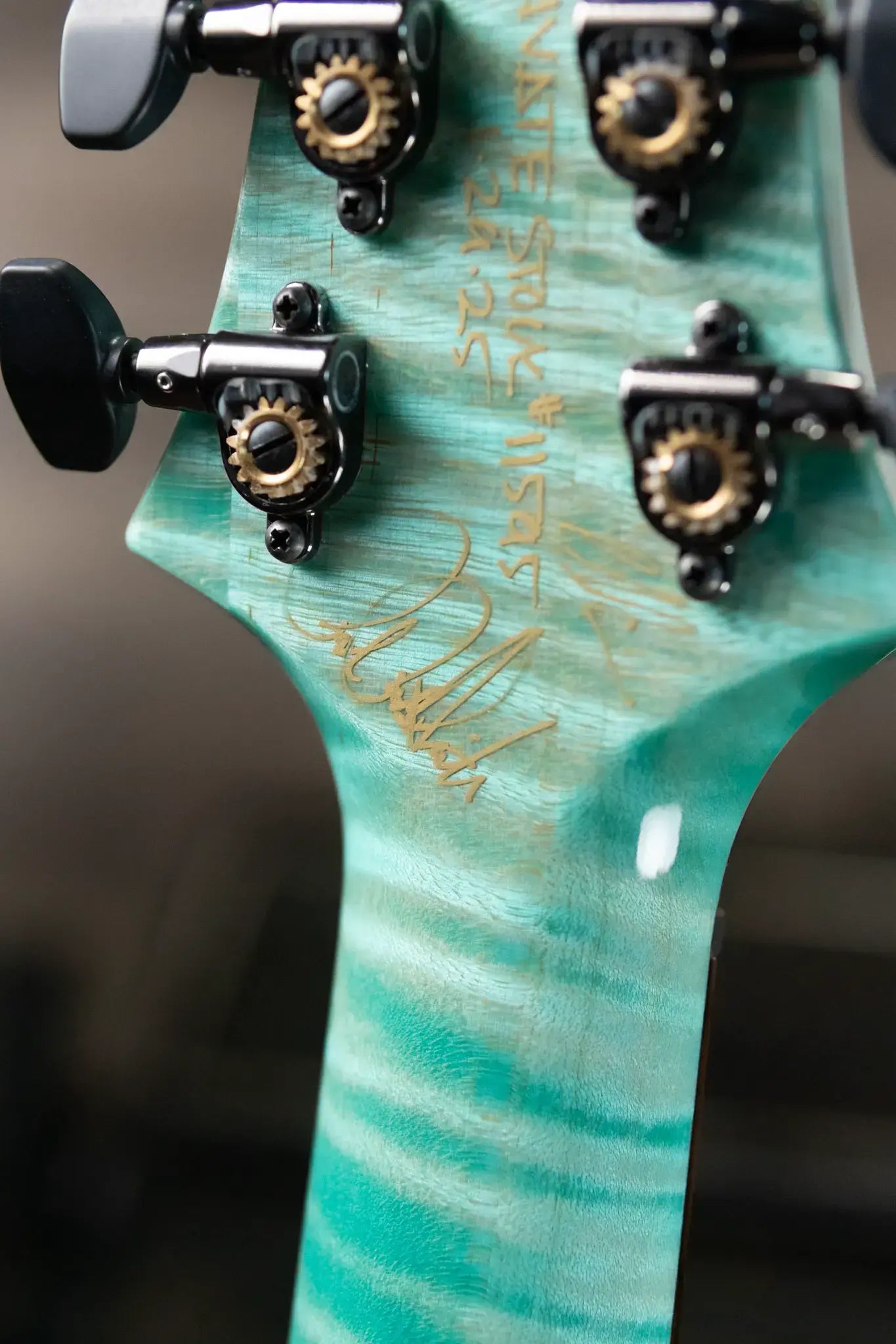 PRS Private Stock Custom 24-08 Semi-Hollow Electric Guitar - Bahamian Blue Glow with Hardshell Case